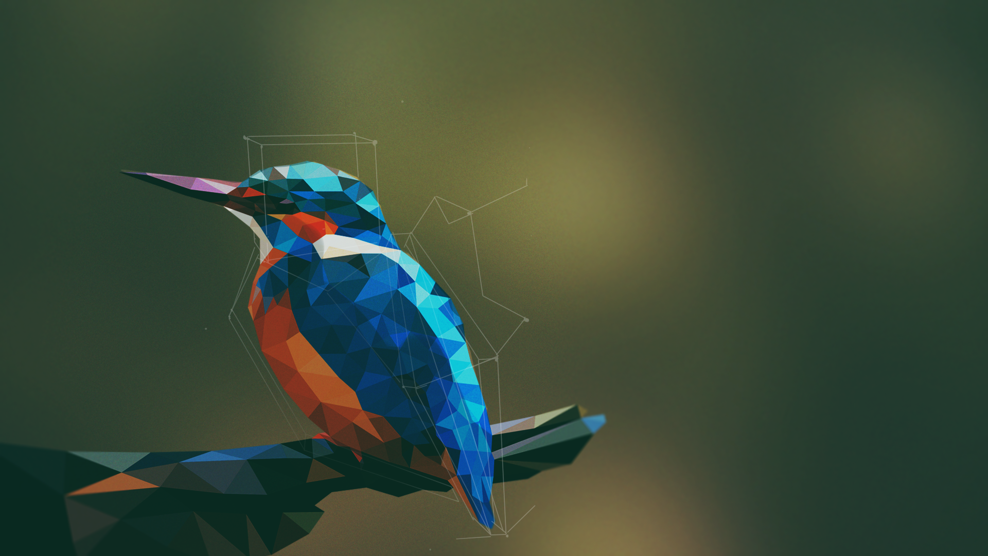 Geometric Bird Wallpapers