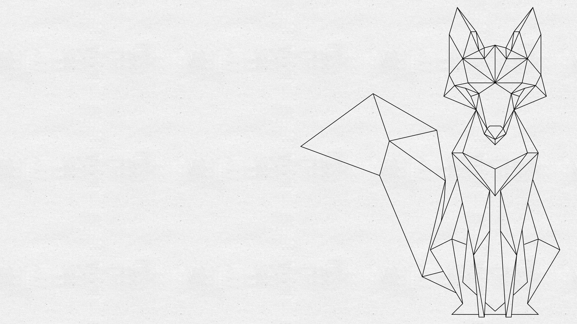 Geometric Fox Wallpapers