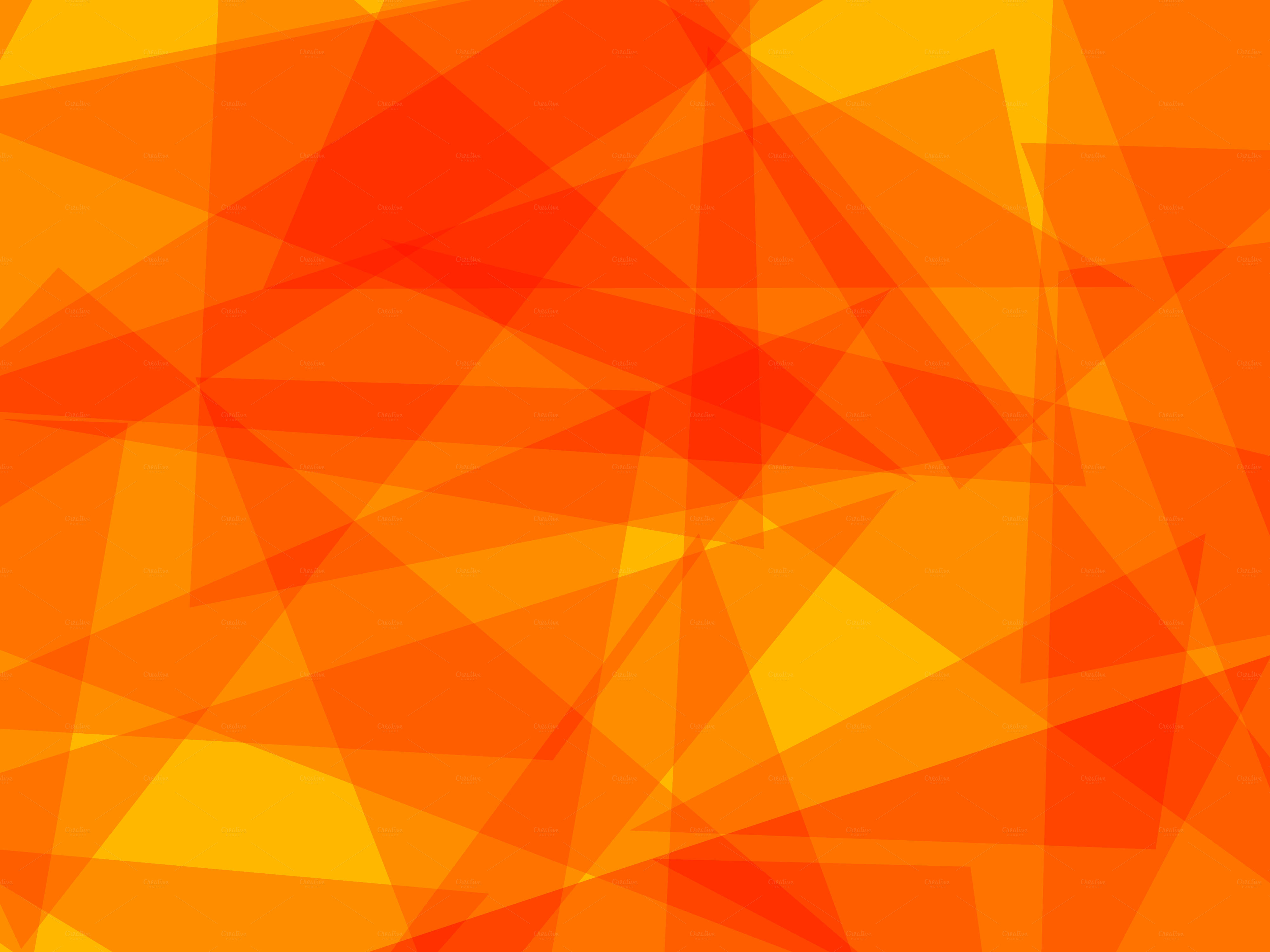 Geometric Shapes Orange Wallpapers