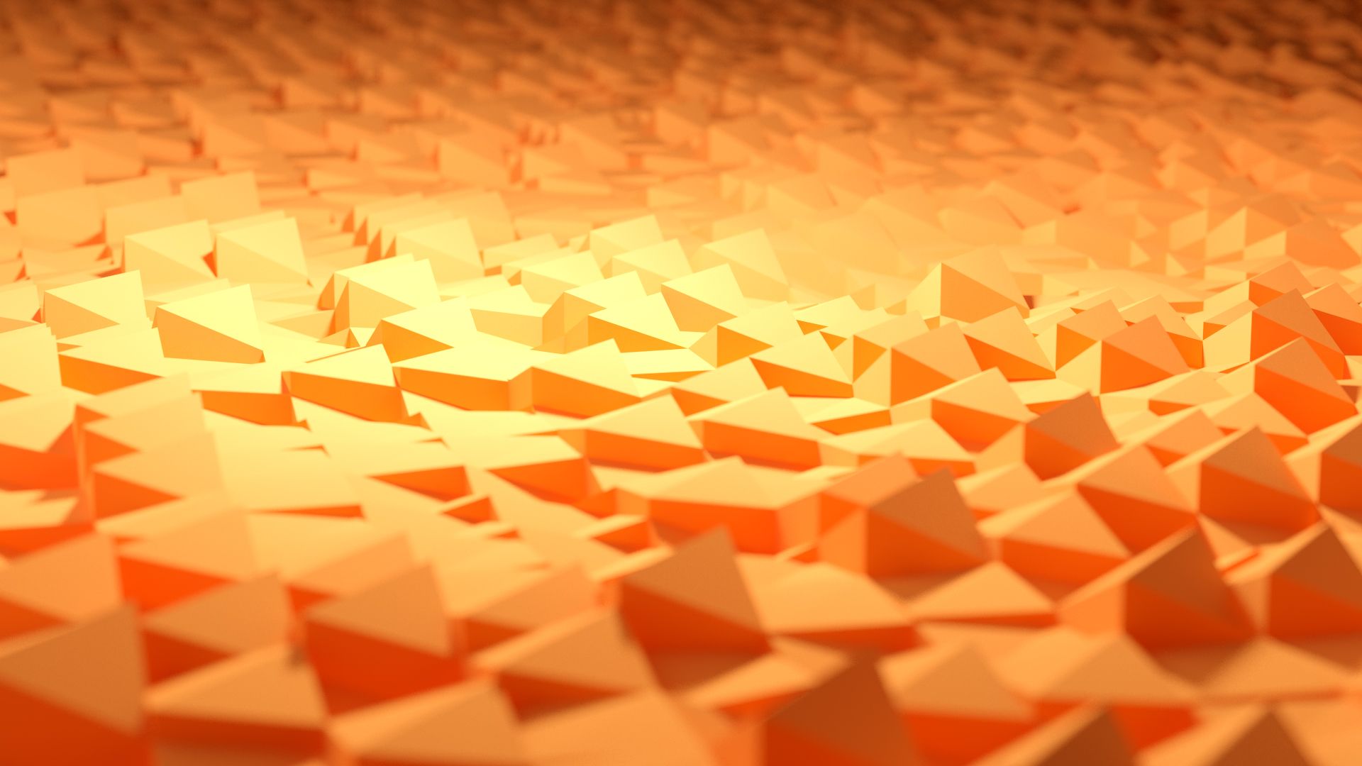 Geometric Shapes Orange Wallpapers