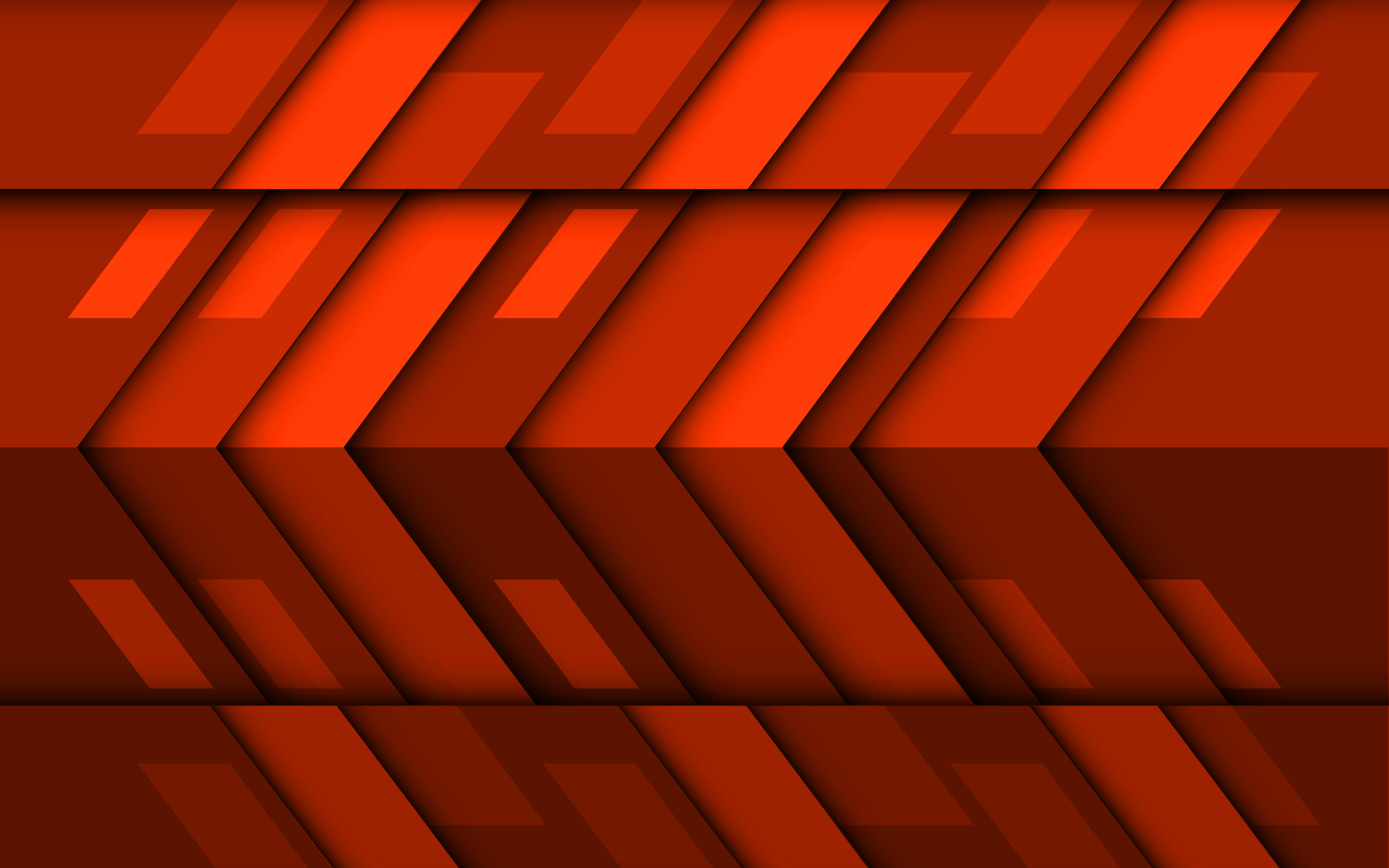 Geometric Shapes Orange Wallpapers