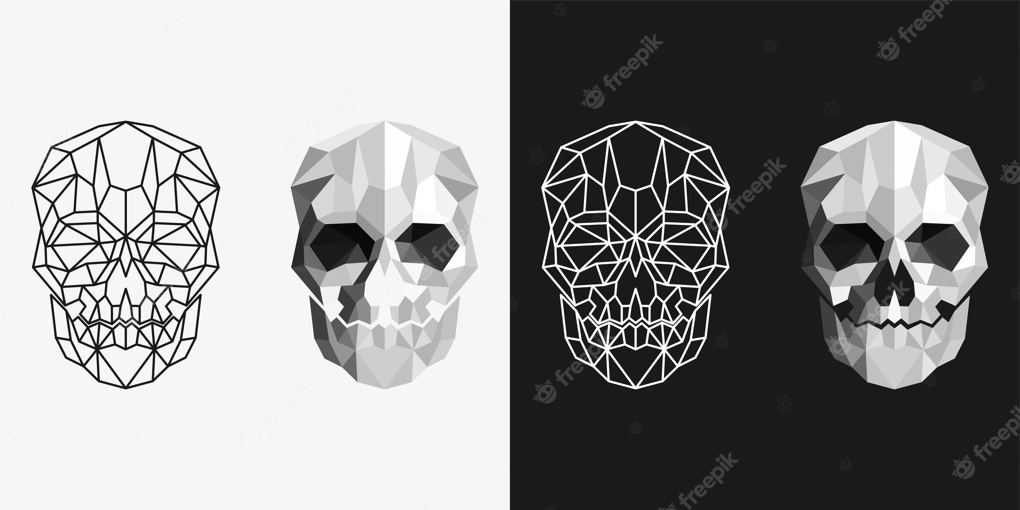 Geometric Skull Wallpapers