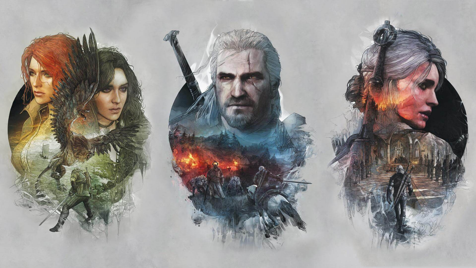 Geralt &Amp; Yennefer The Witcher Fanart Wallpapers