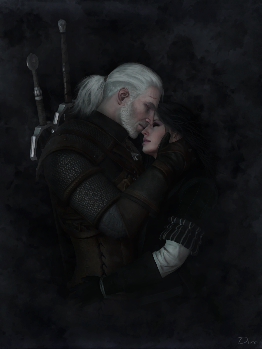 Geralt &Amp; Yennefer The Witcher Fanart Wallpapers