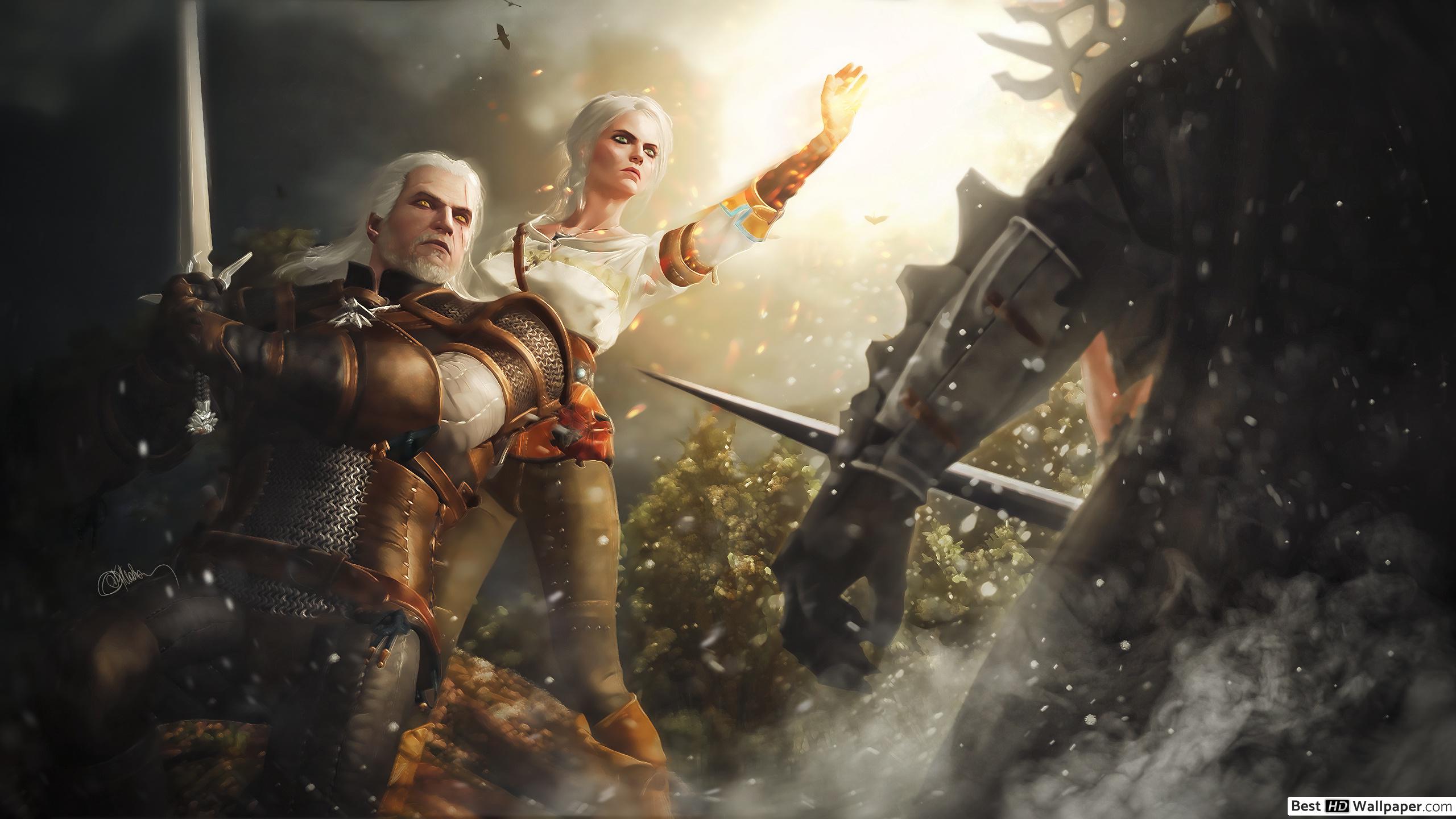 Geralt And Ciri In The Witcher 4K Wallpapers