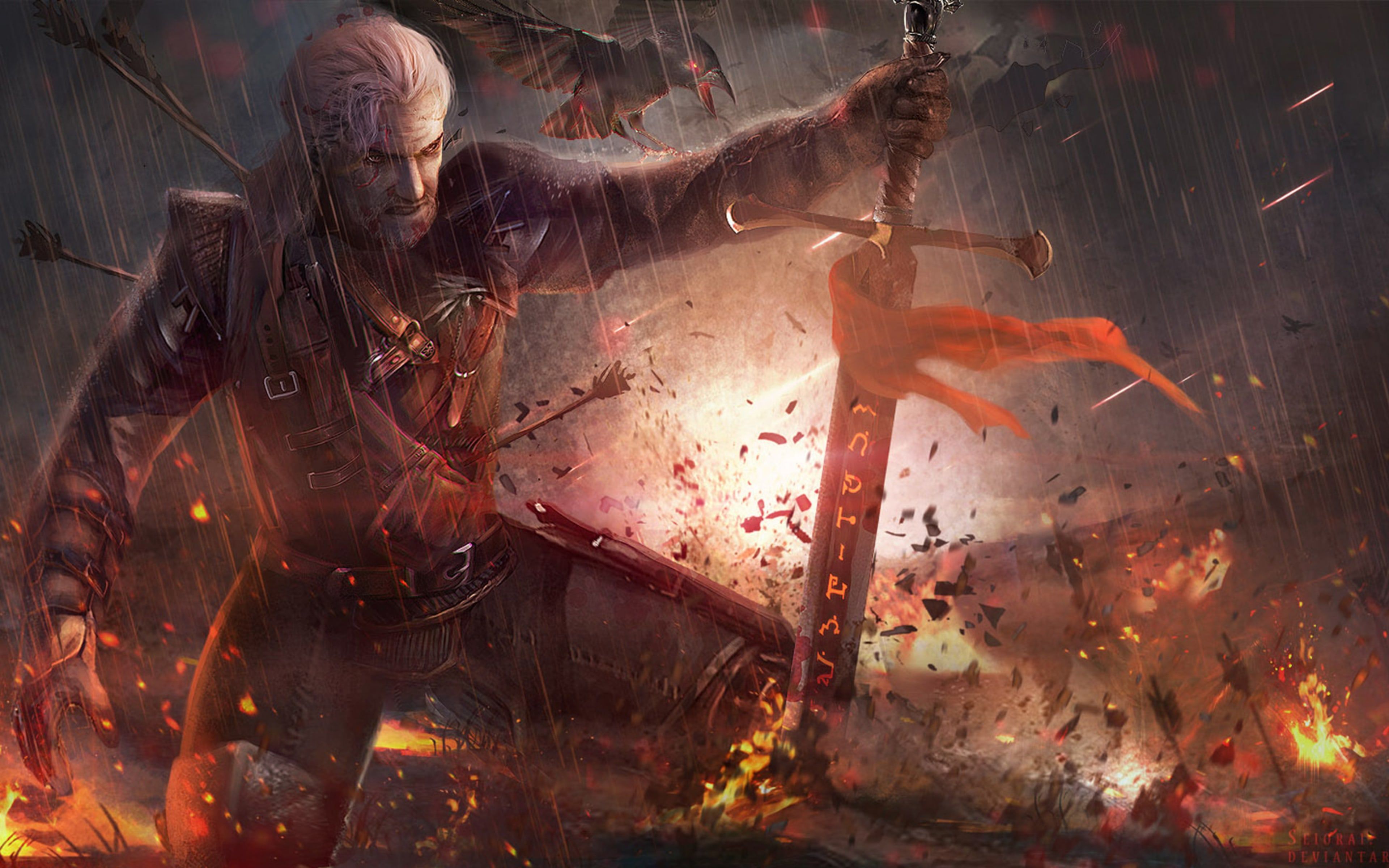 Geralt Of Rivia Artwork Wallpapers