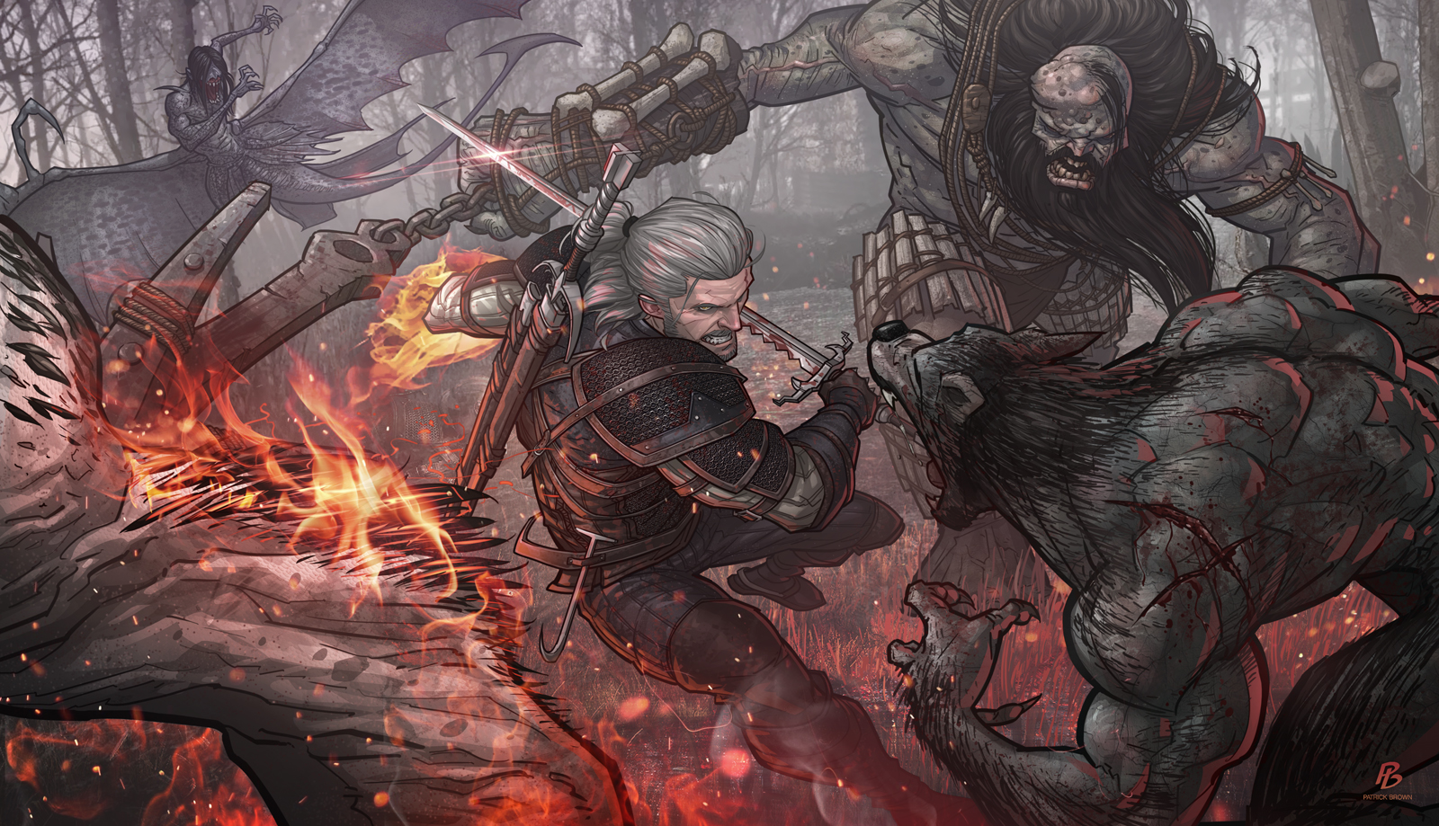 Geralt Of Rivia Artwork Wallpapers