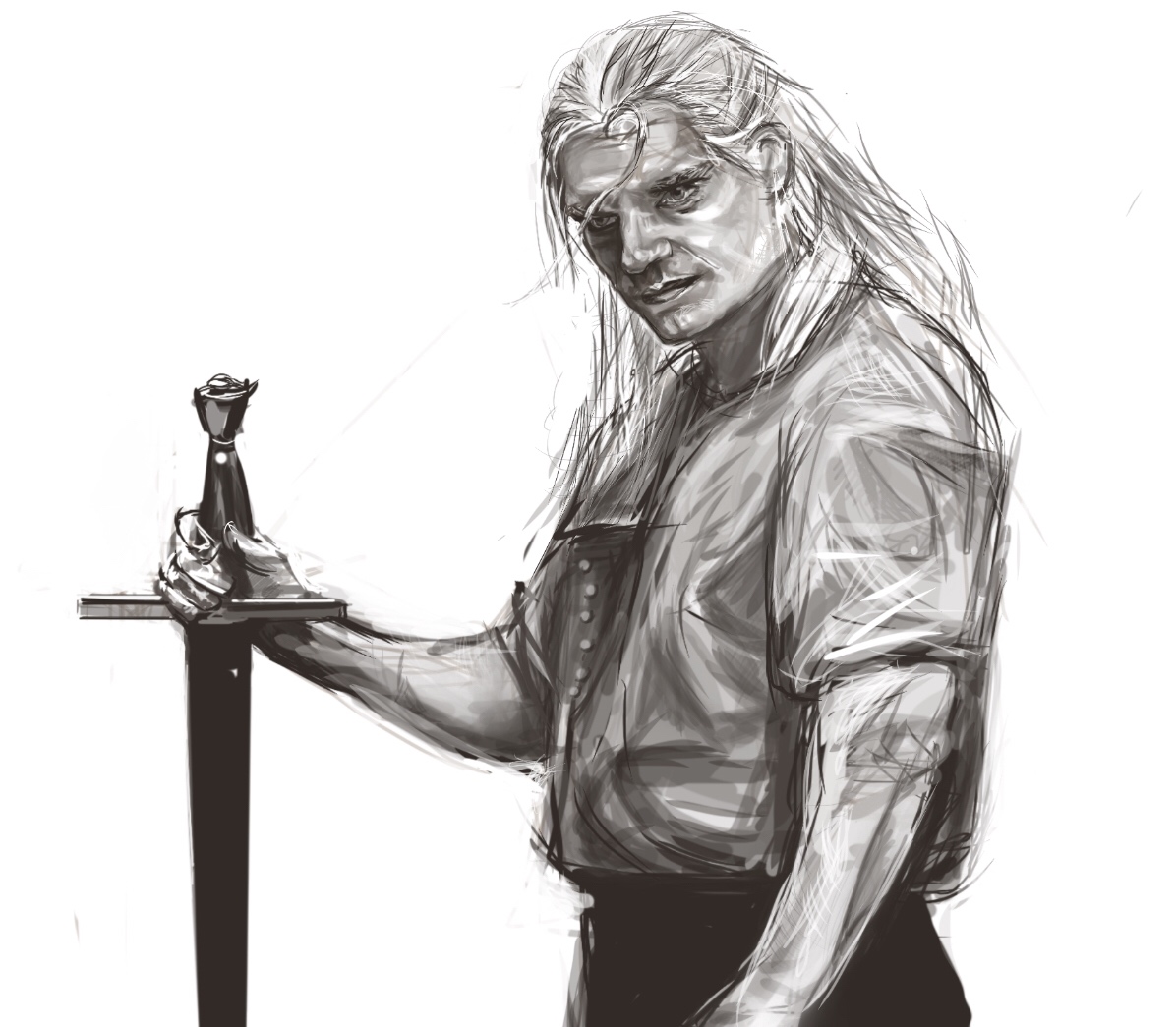 Geralt Of Rivia Drawing Wallpapers