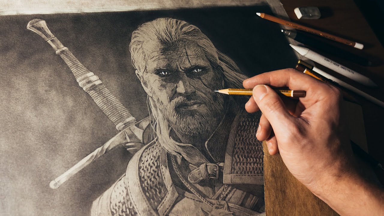 Geralt Of Rivia Drawing Wallpapers