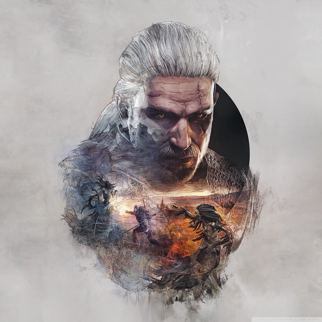 Geralt Of Rivia Drawing Wallpapers