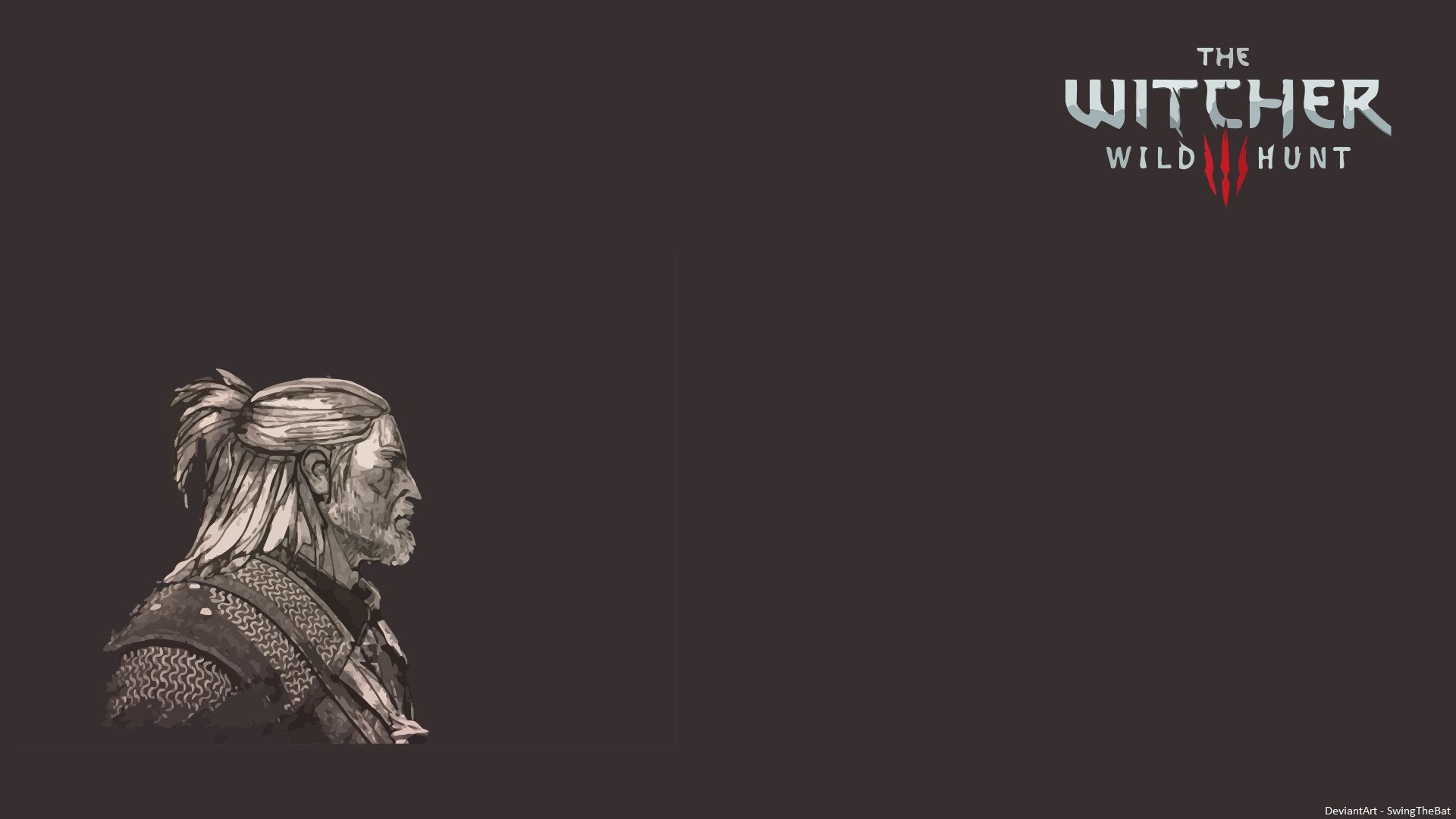 Geralt Of Rivia The Witcher Cartoon Minimal Wallpapers