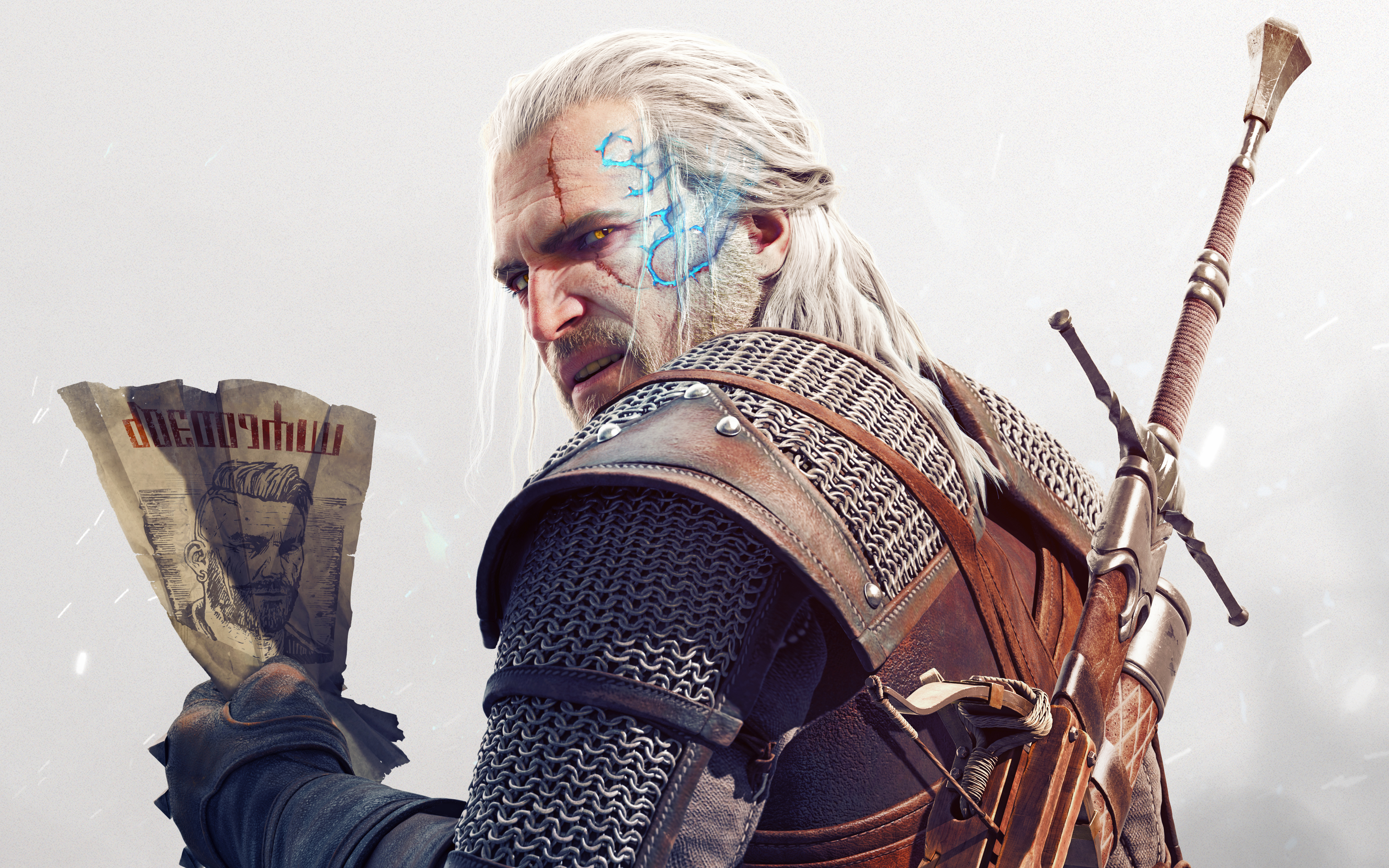 Geralt Witcher Minimal 4K Wallpapers