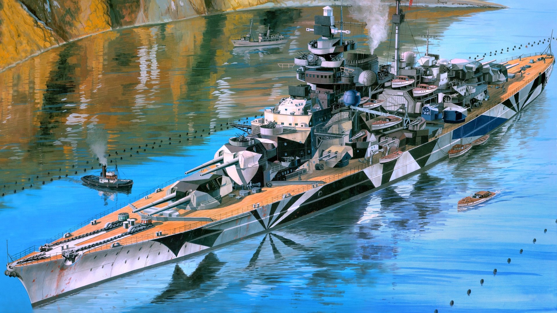 German Battleship Tirpitz Wallpapers