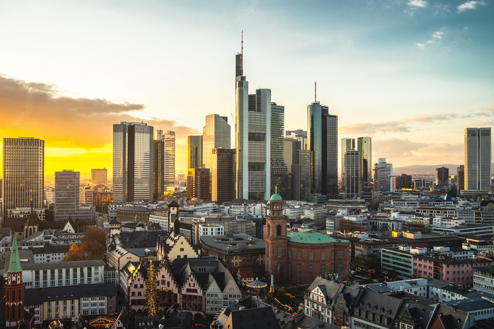 Germany Cityscape At Sunset Wallpapers