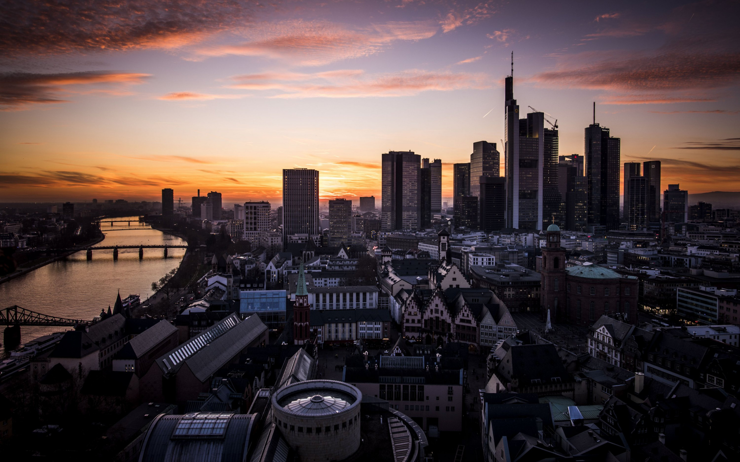 Germany Cityscape At Sunset Wallpapers