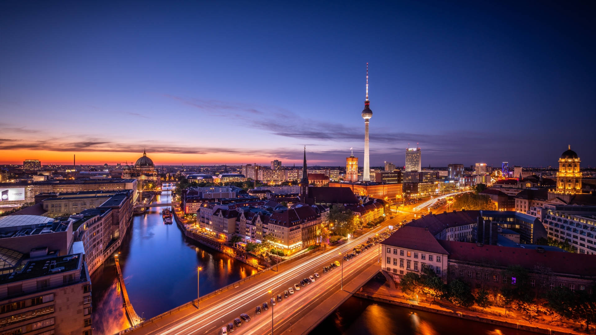 Germany Cityscape At Sunset Wallpapers