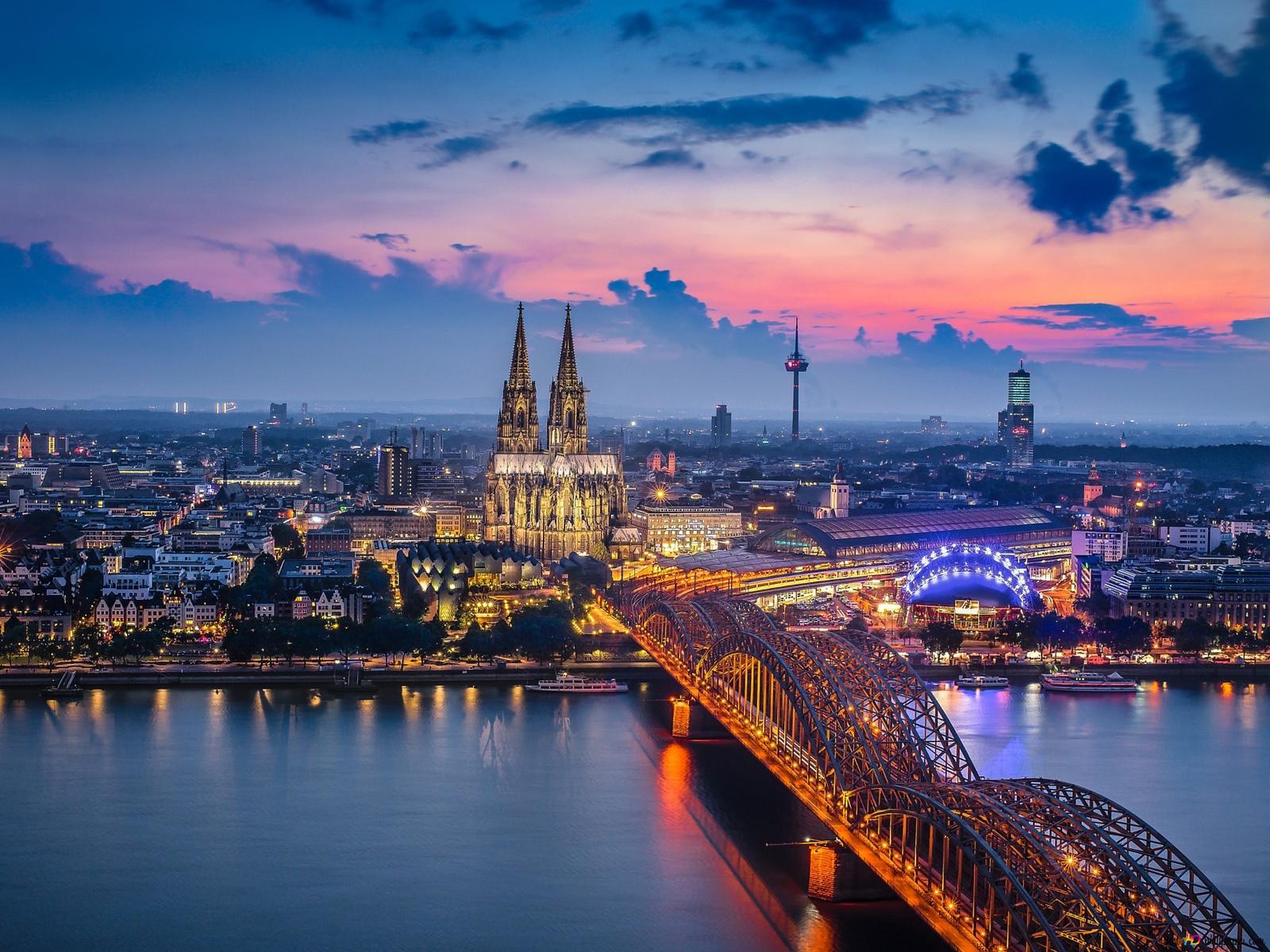 Germany Cityscape At Sunset Wallpapers