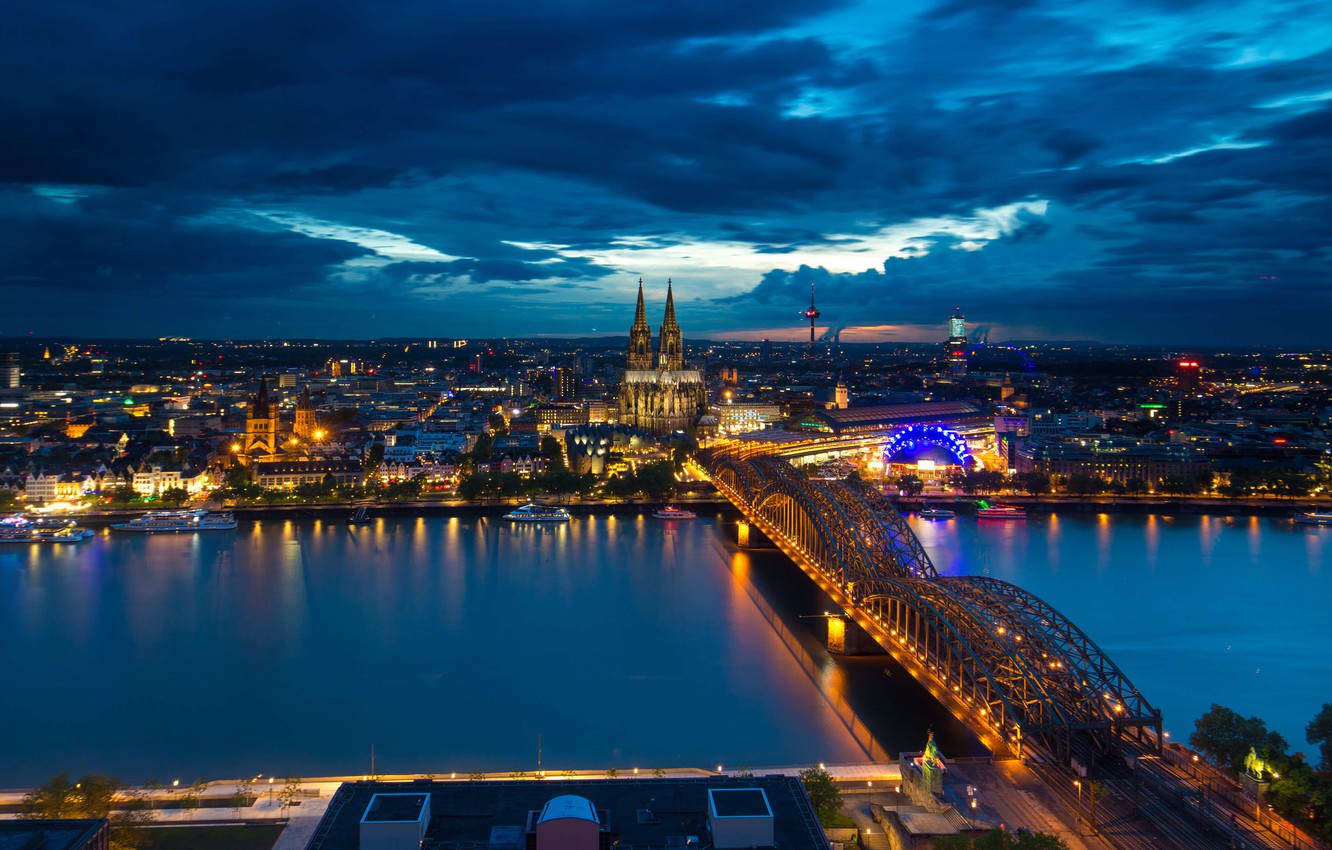 Germany Cologne Bridge Building City Wallpapers