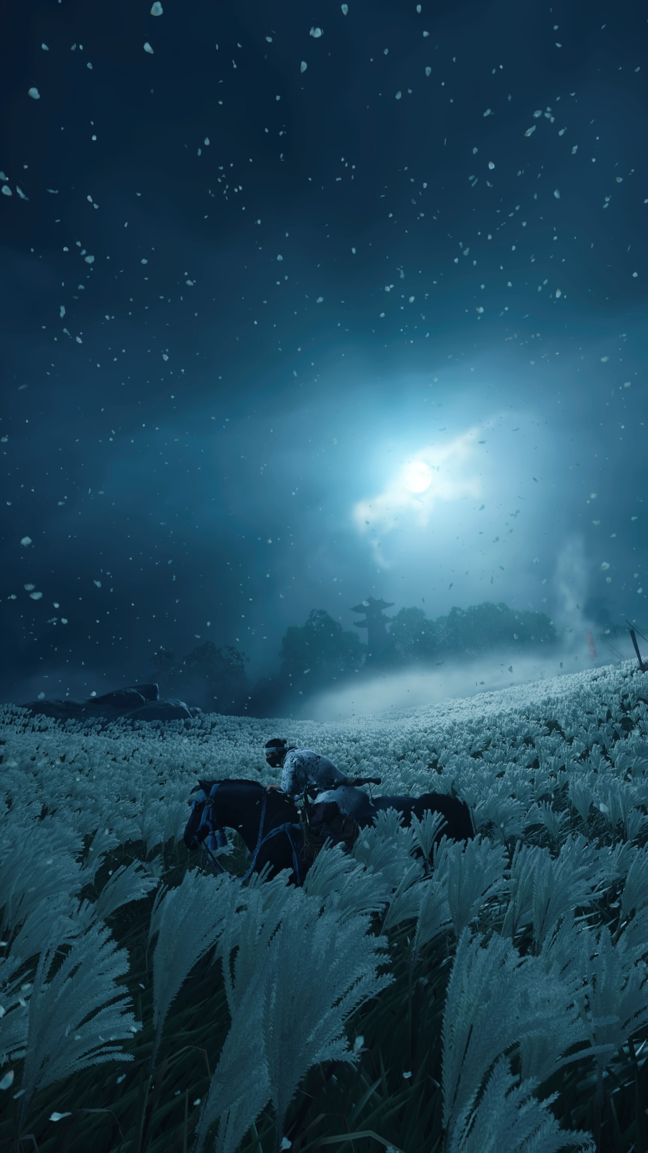 Ghost Of Tsushima Blue Nature Wallpapers