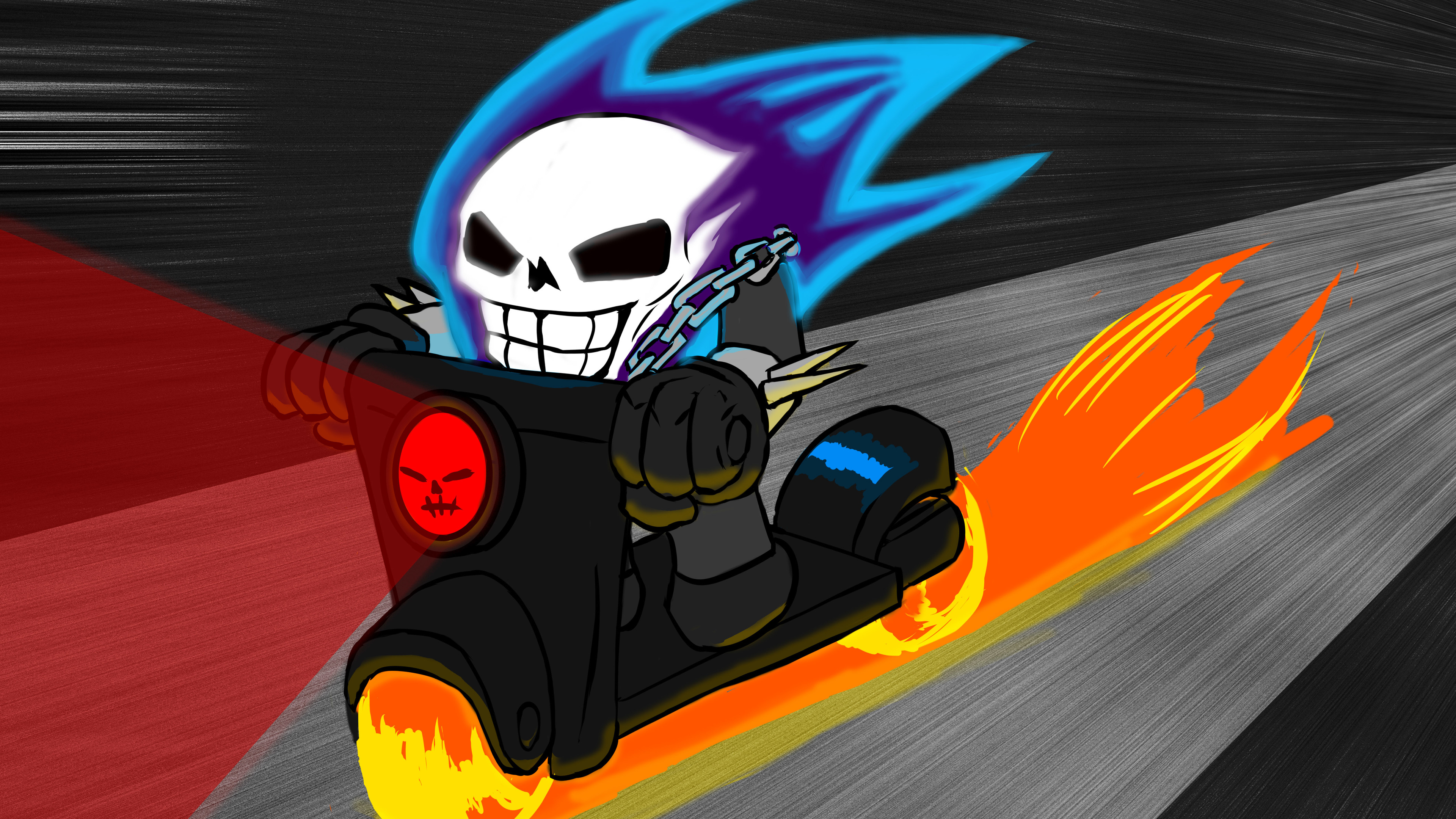 Ghost Rider And Baby Thanos Wallpapers