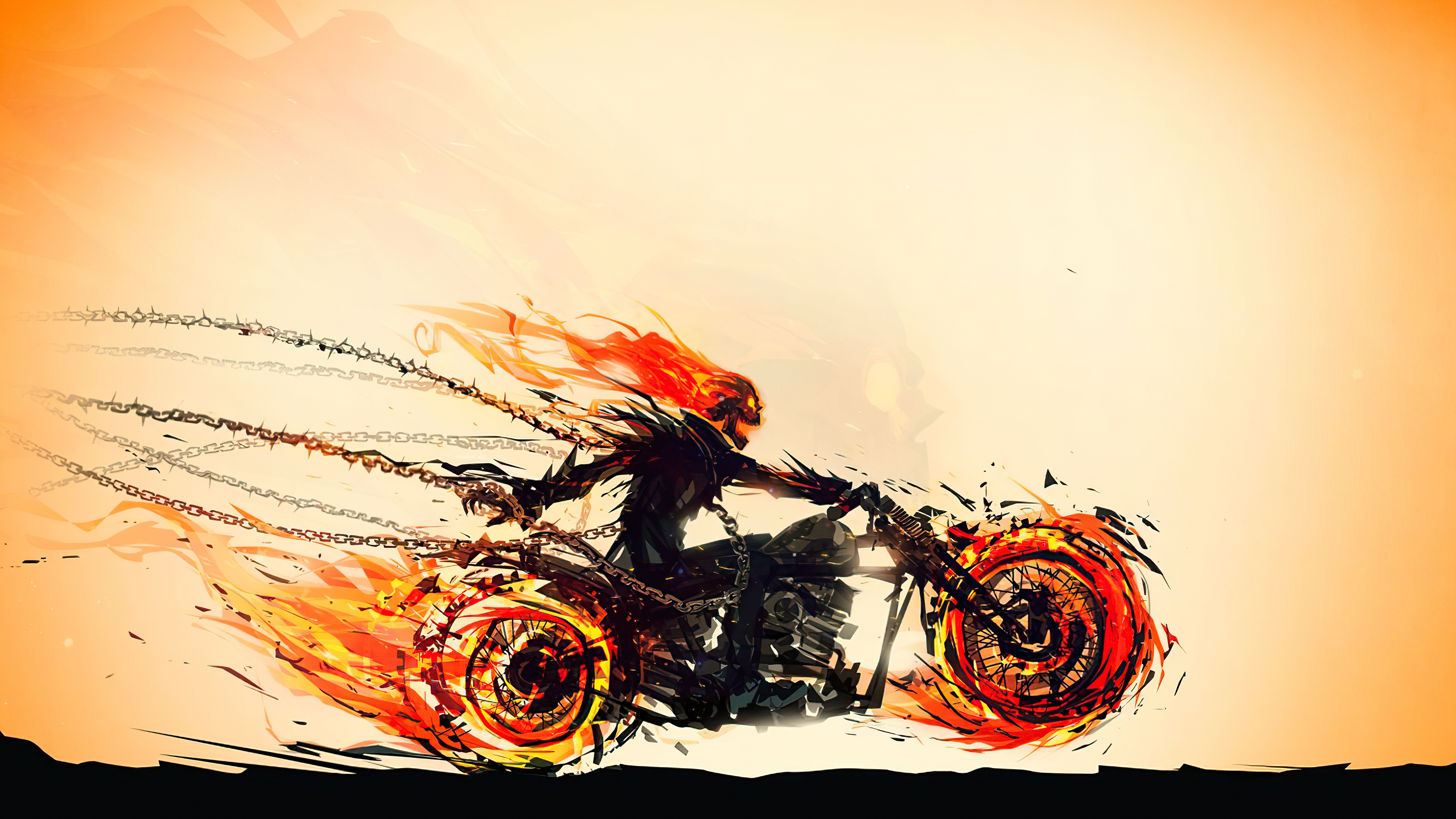 Ghost Rider And Baby Thanos Wallpapers