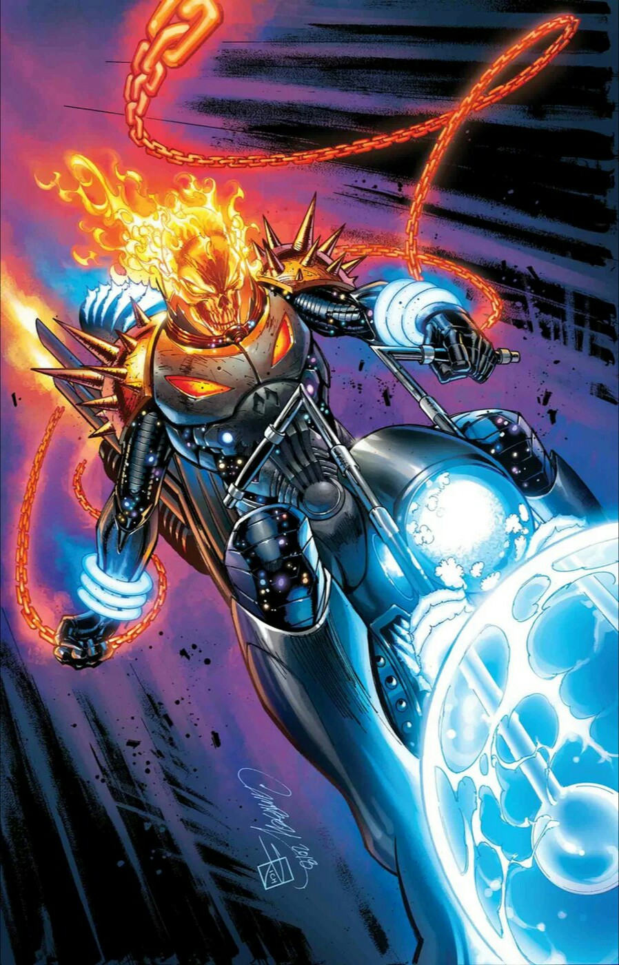 Ghost Rider And Baby Thanos Wallpapers