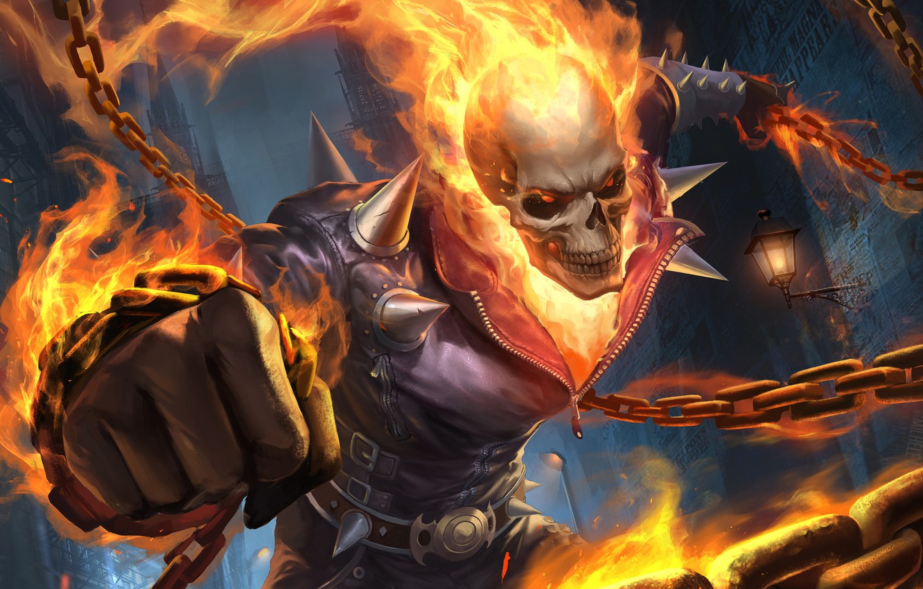 Ghost Rider Cool Illustration Wallpapers