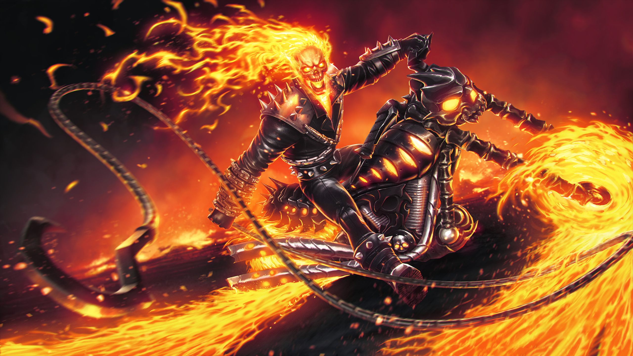 Ghost Rider Cool Illustration Wallpapers