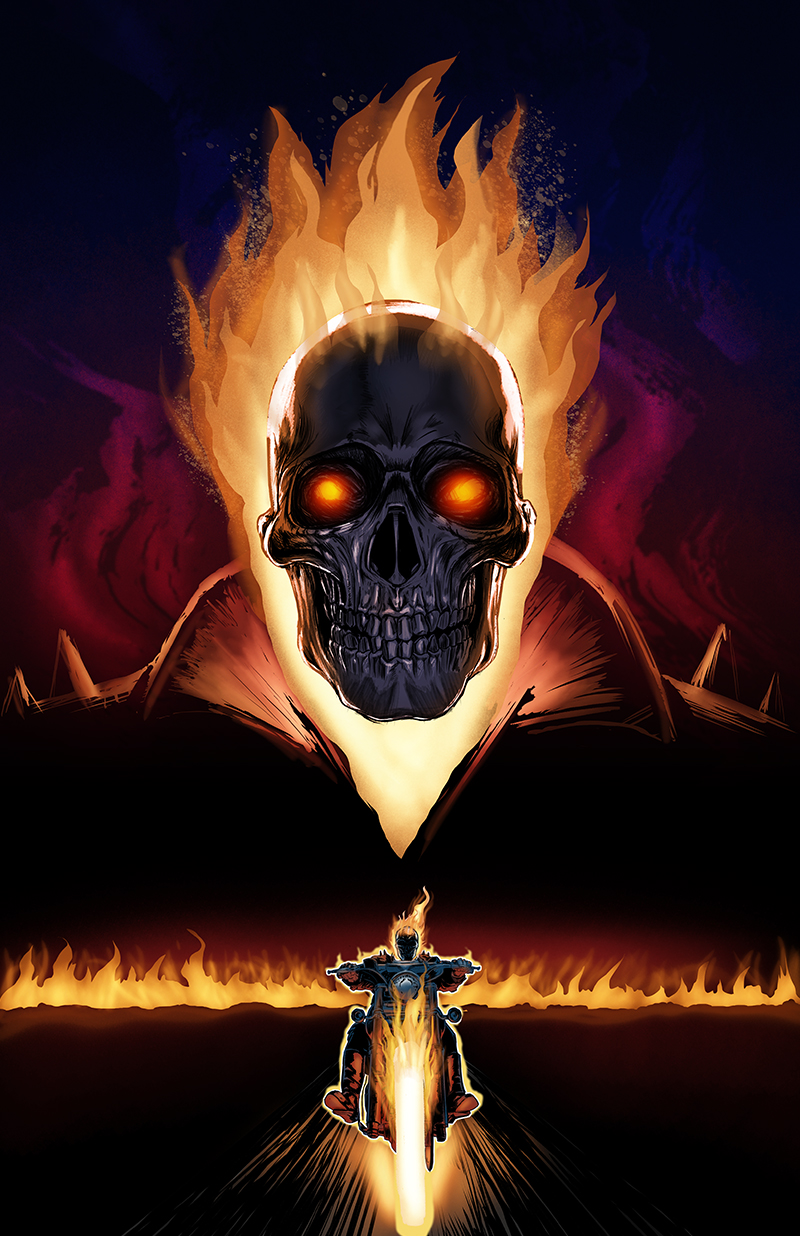 Ghost Rider Cool Illustration Wallpapers