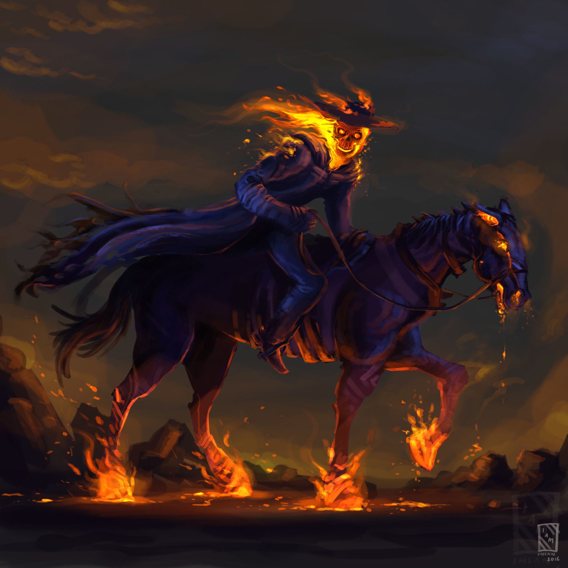 Ghost Rider Horse Riding Wallpapers