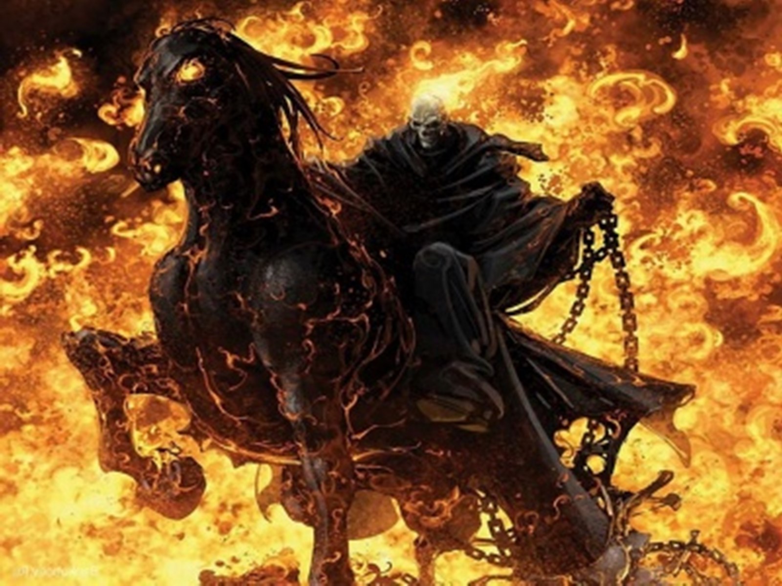 Ghost Rider Horse Riding Wallpapers