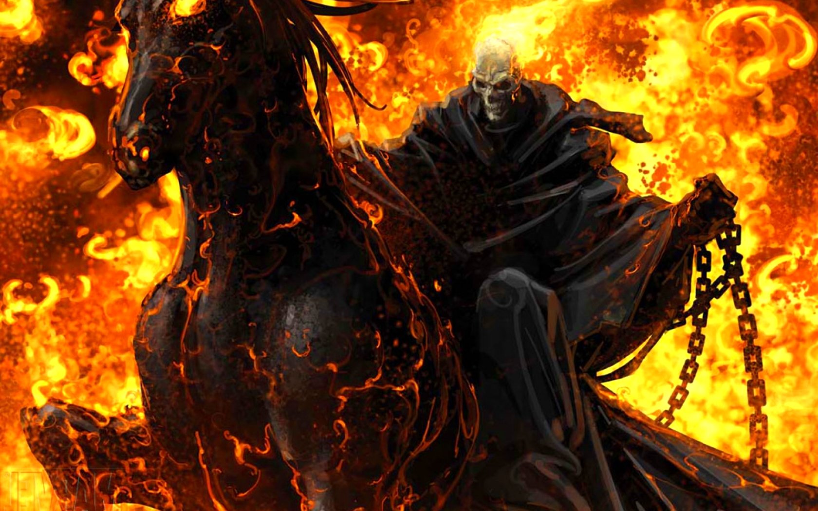 Ghost Rider Horse Riding Wallpapers