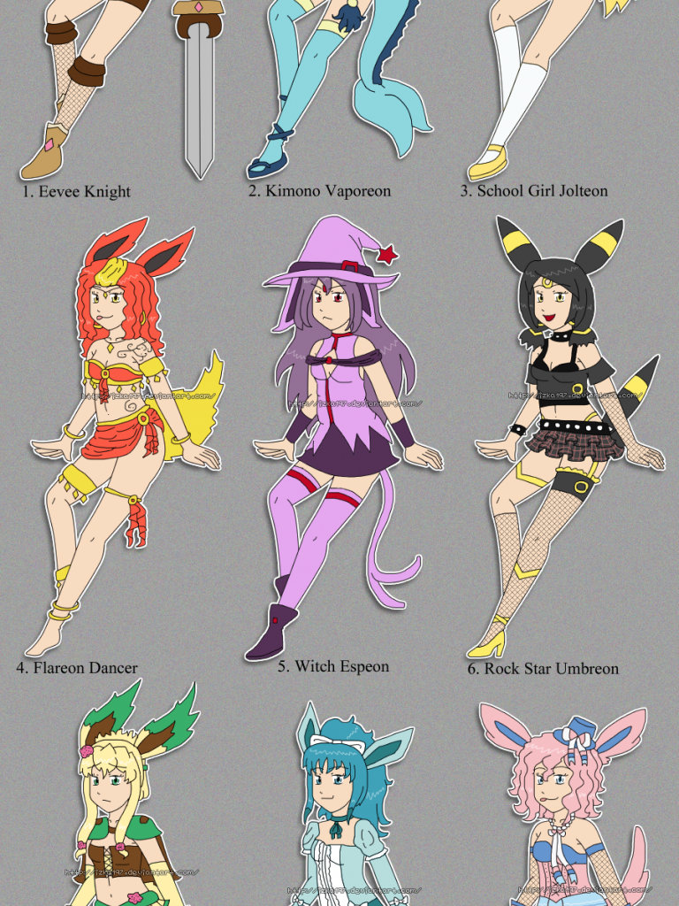 Gijinka Eevee Wallpapers