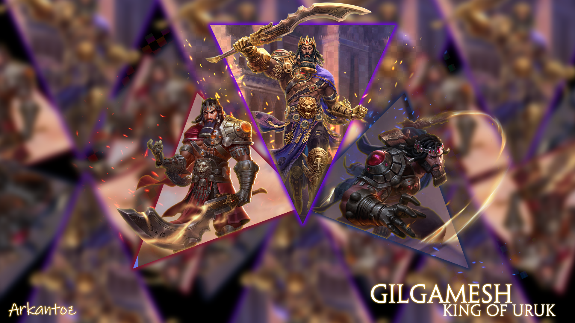 Gilgamesh King of Uruk Smite Wallpapers