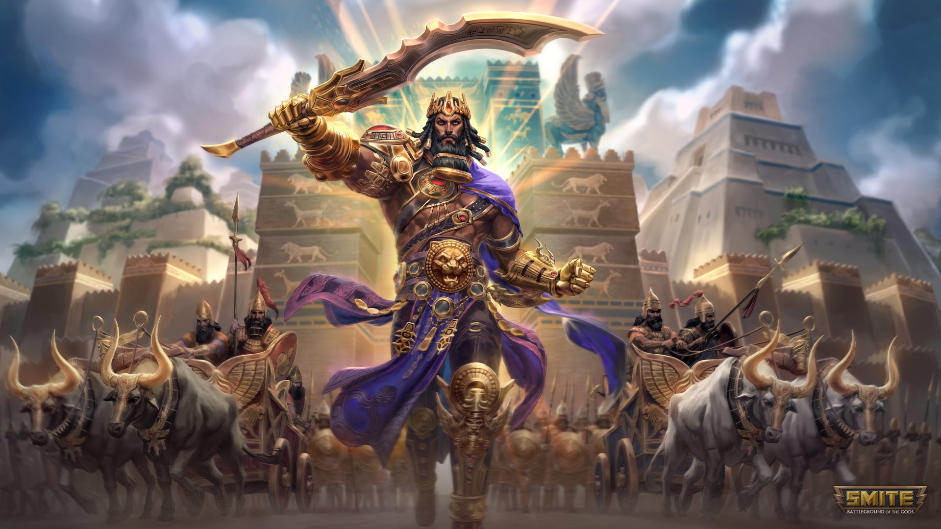 Gilgamesh King of Uruk Smite Wallpapers