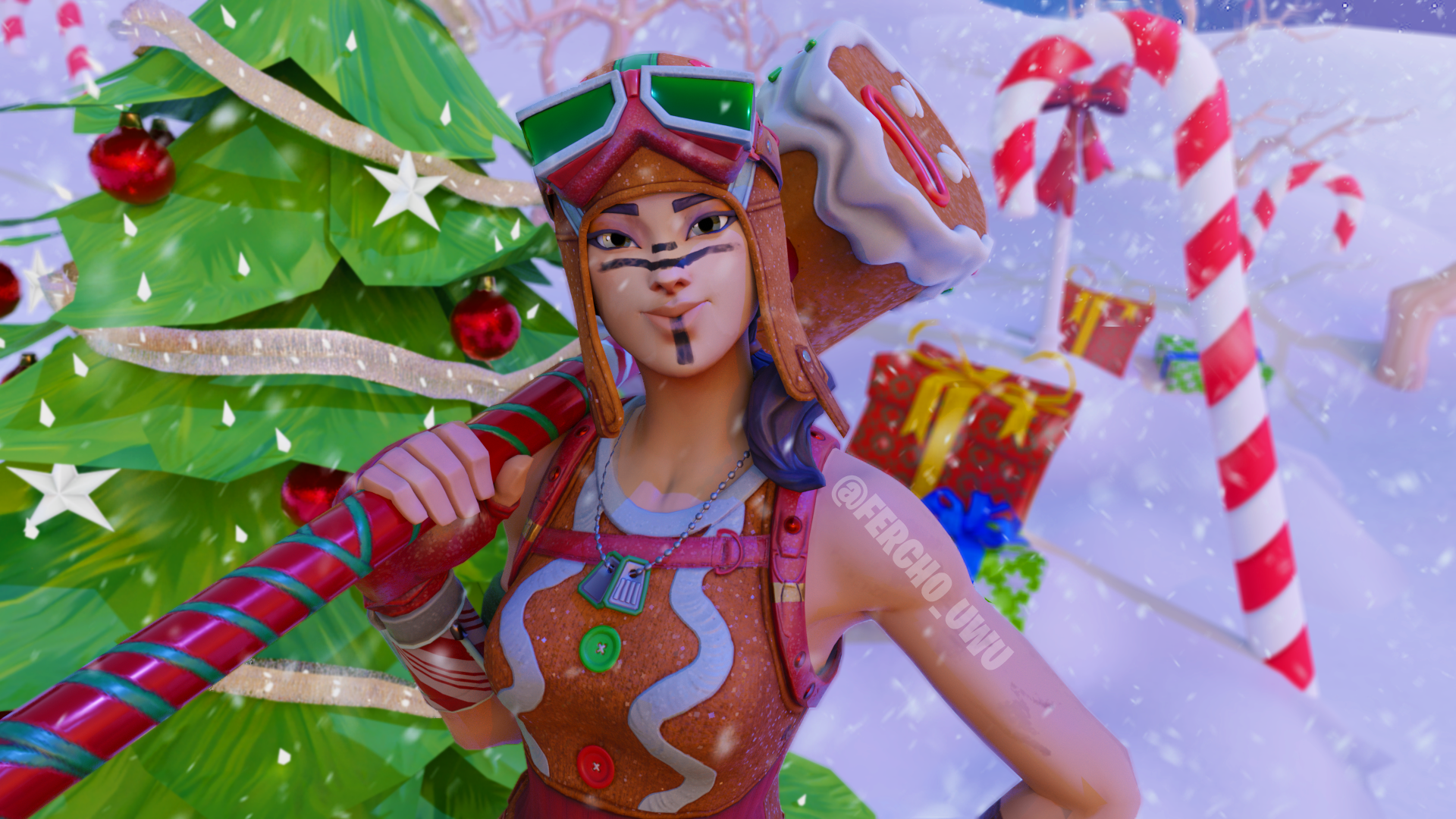 Gingerbread Raider Fortnite Wallpapers