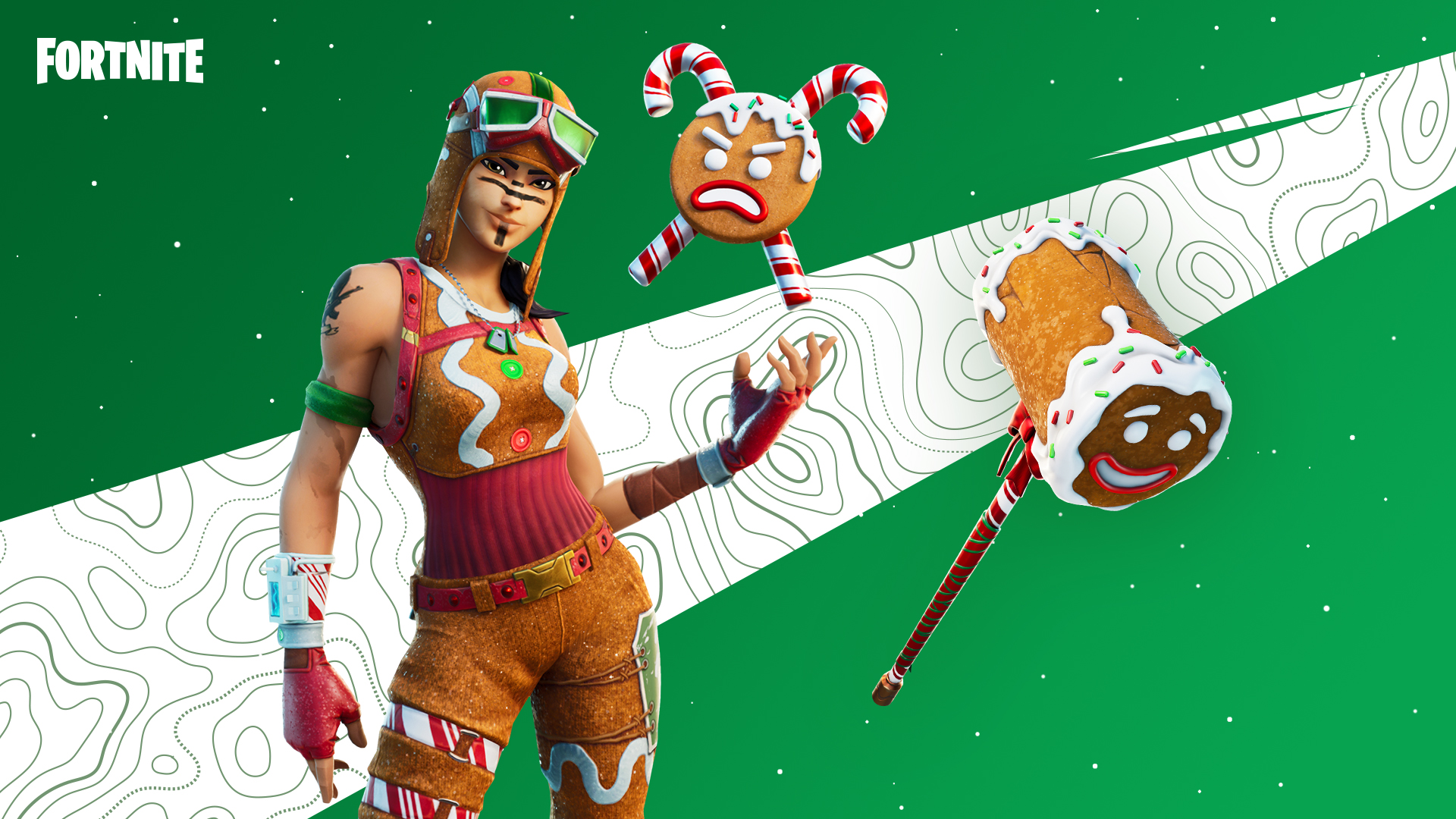 Gingerbread Raider Skin Outfit Wallpapers