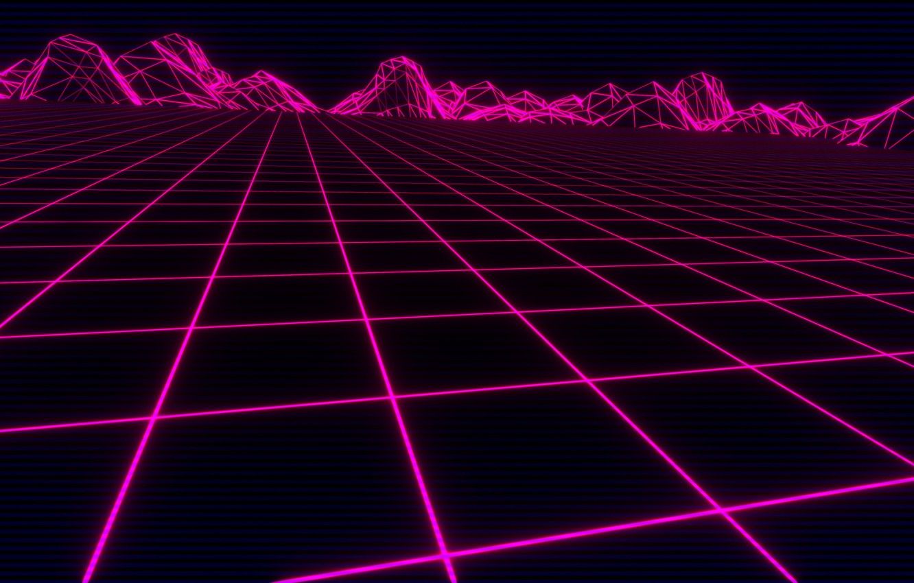 Girl And Synth Retro Wave Wallpapers