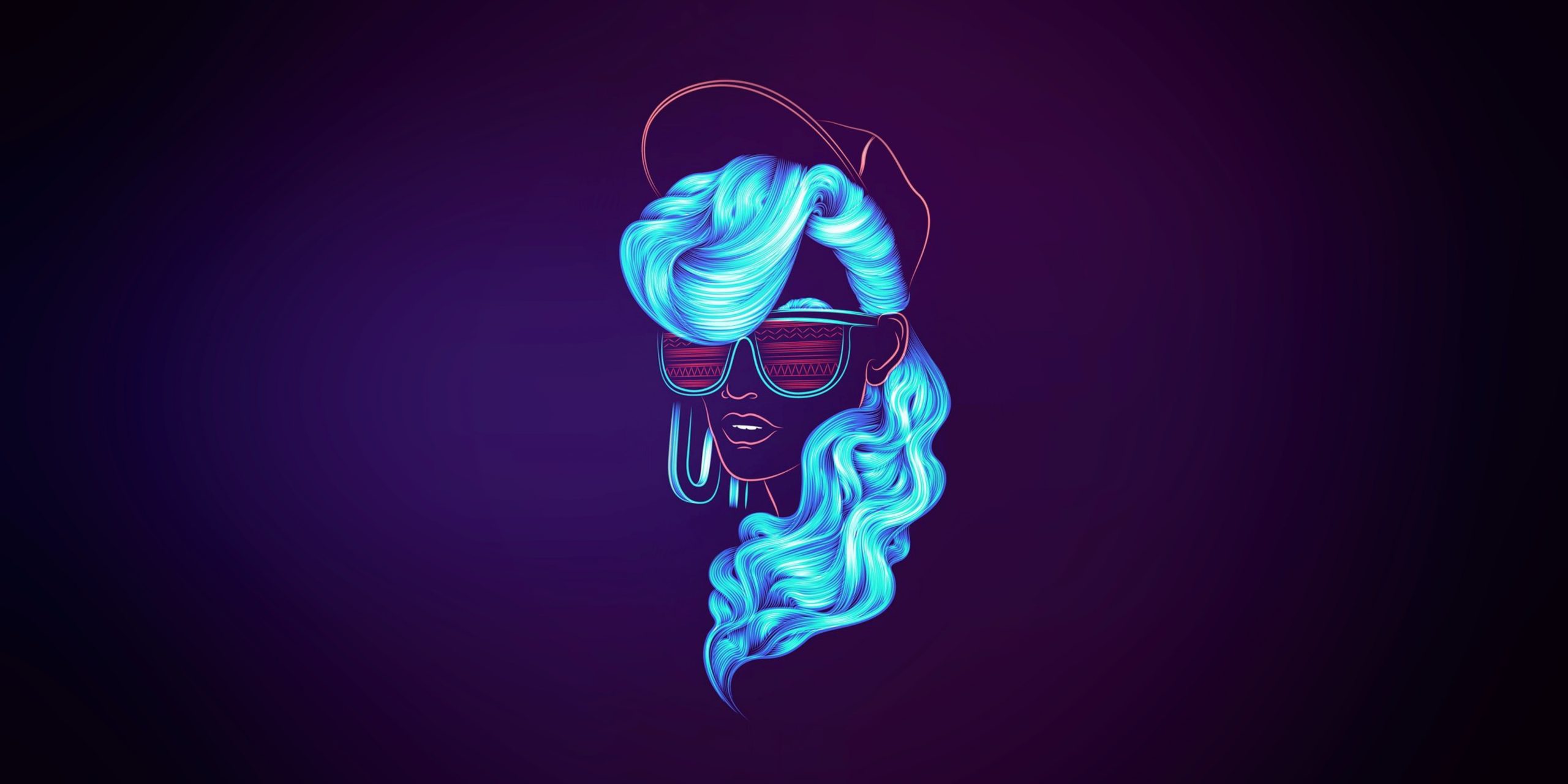 Girl And Synth Retro Wave Wallpapers