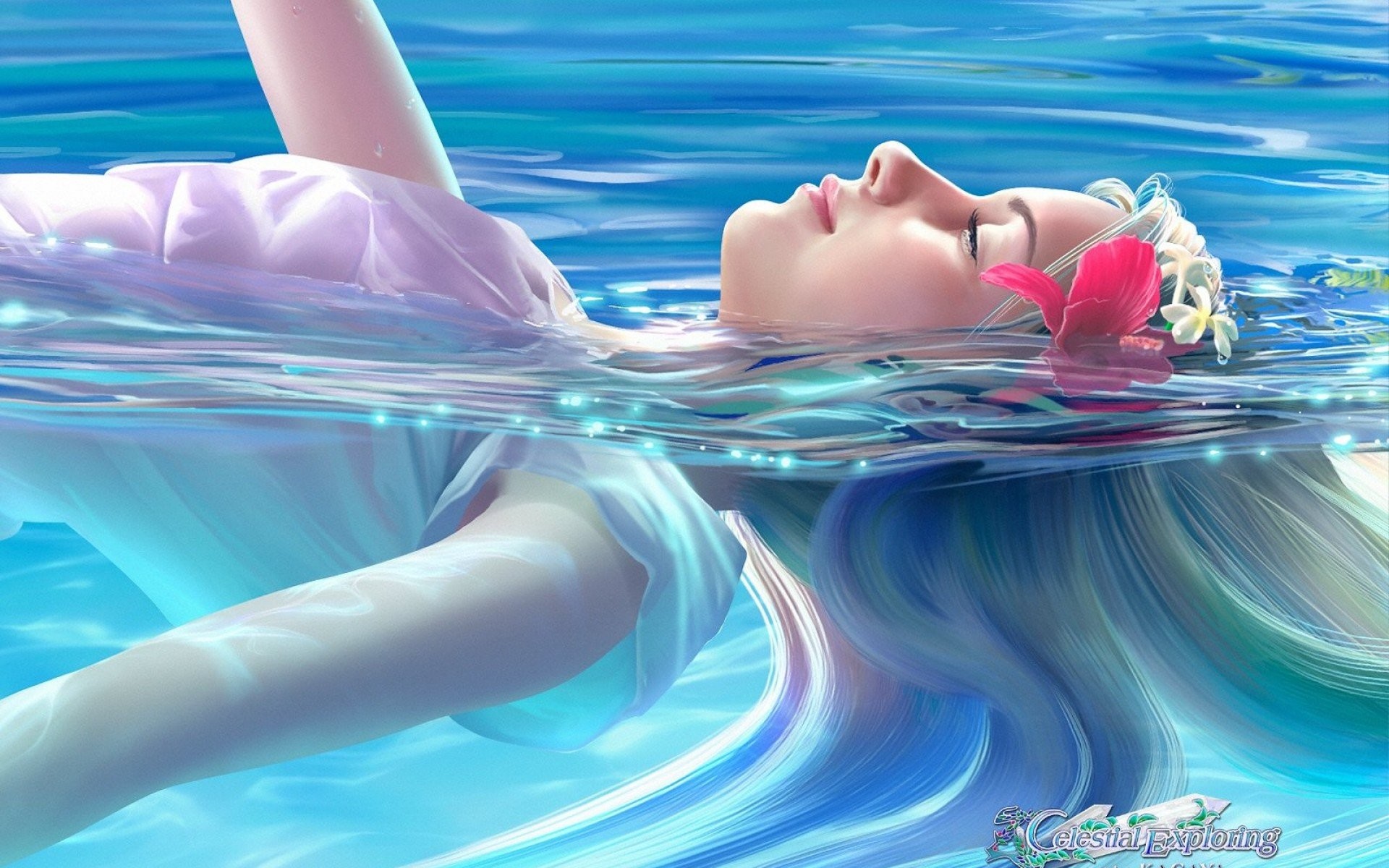 Girl And Water Wallpapers