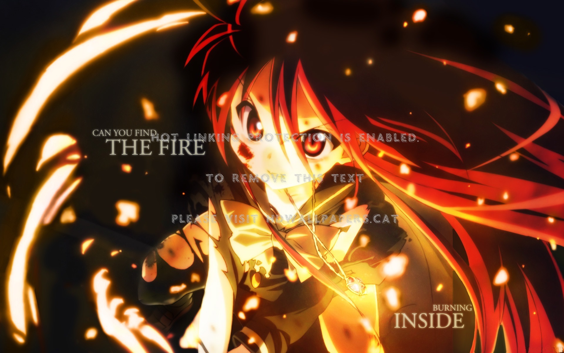 Girl In Flame Wallpapers