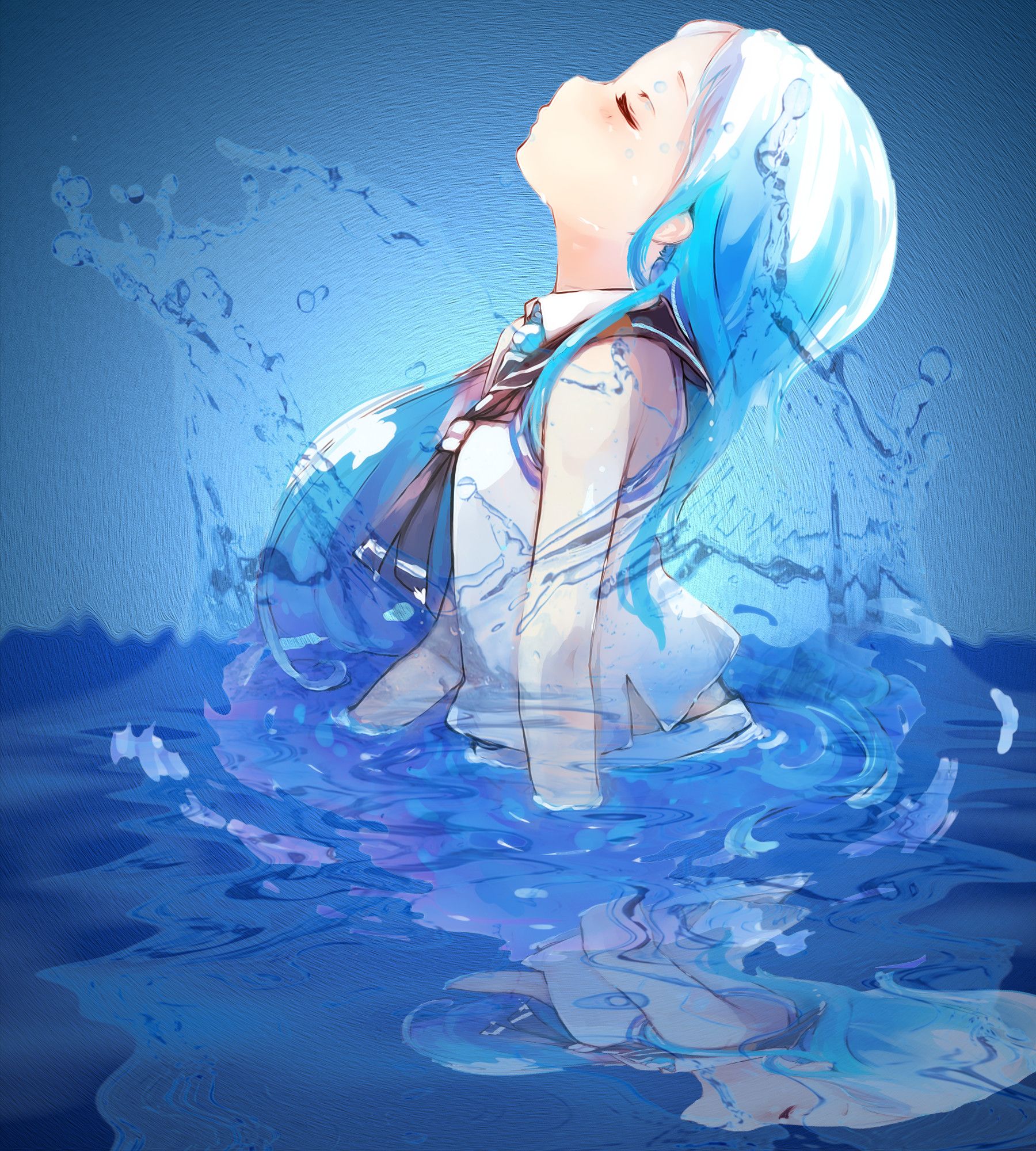 Girl In Water Anime Wallpapers