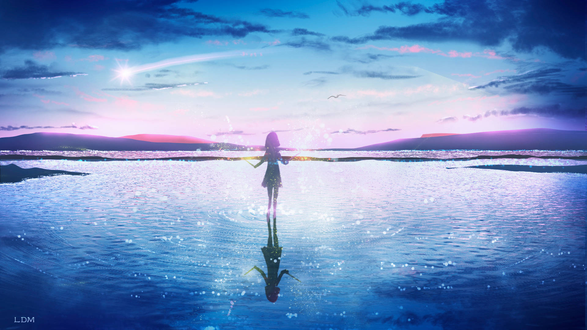 Girl In Water Anime Wallpapers