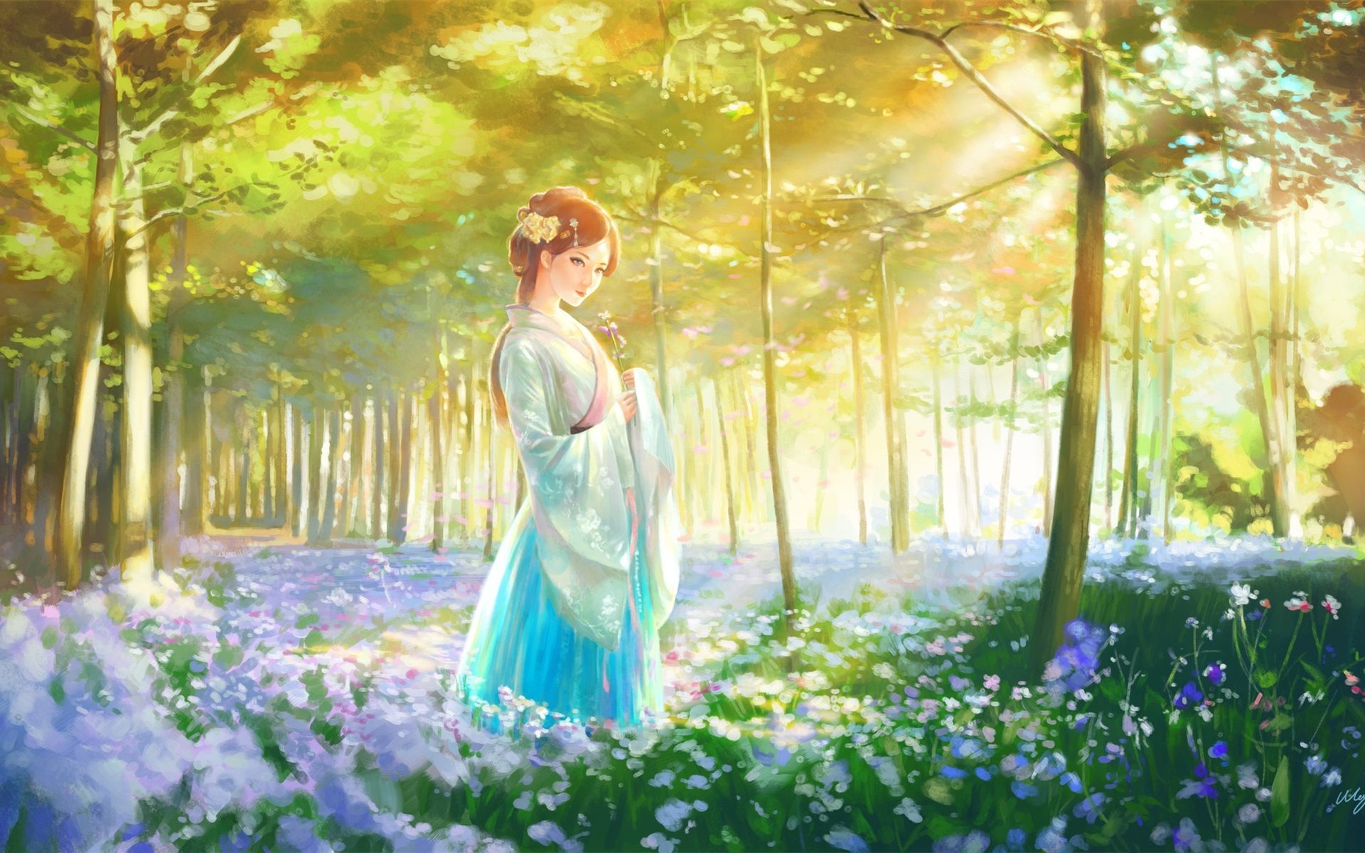 Girl Painting Images Wallpapers