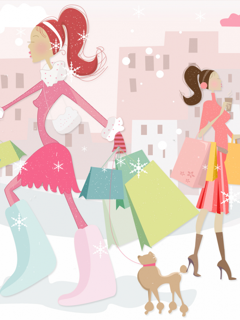 Girl Shopping Image Wallpapers