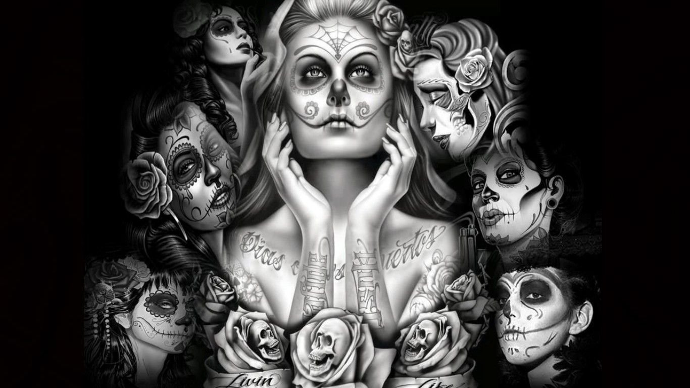 Girl Skull Wallpapers