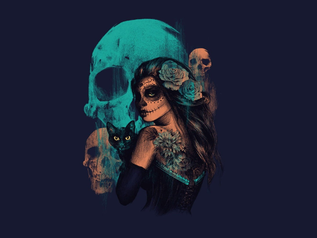 Girl Skull Wallpapers