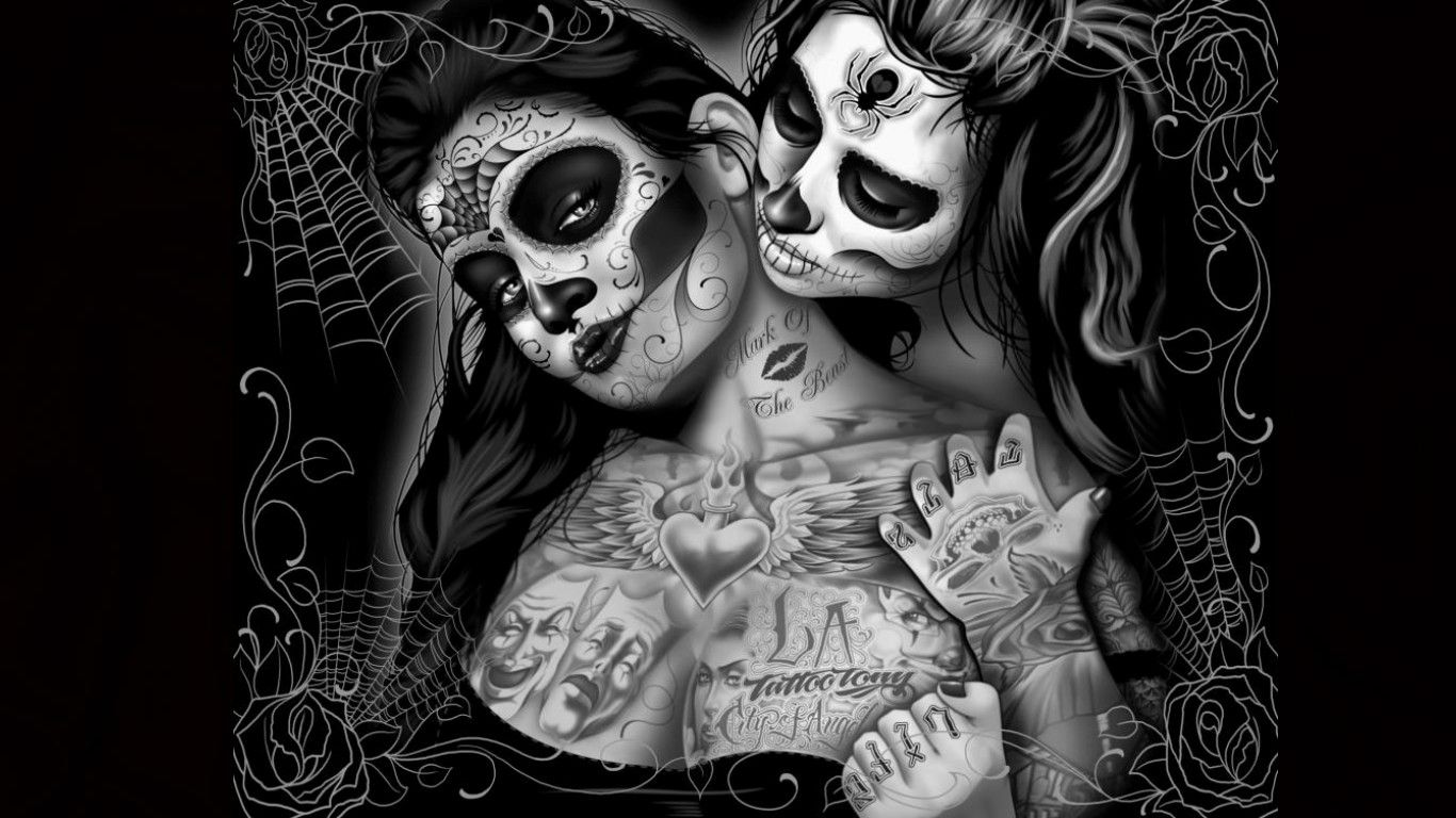 Girl Skulls Wallpapers