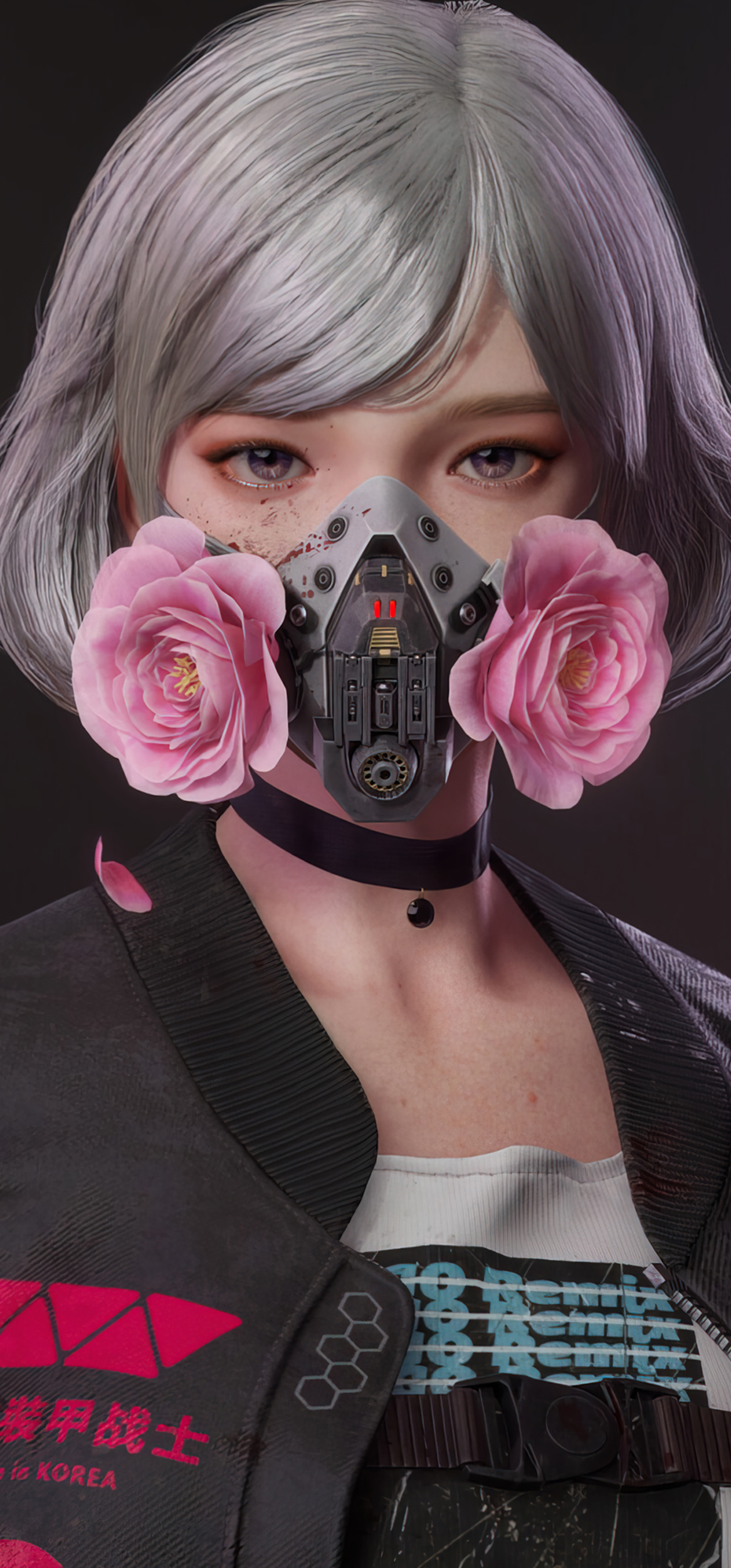 Girl Wearing Mask Cyberpunk Wallpapers