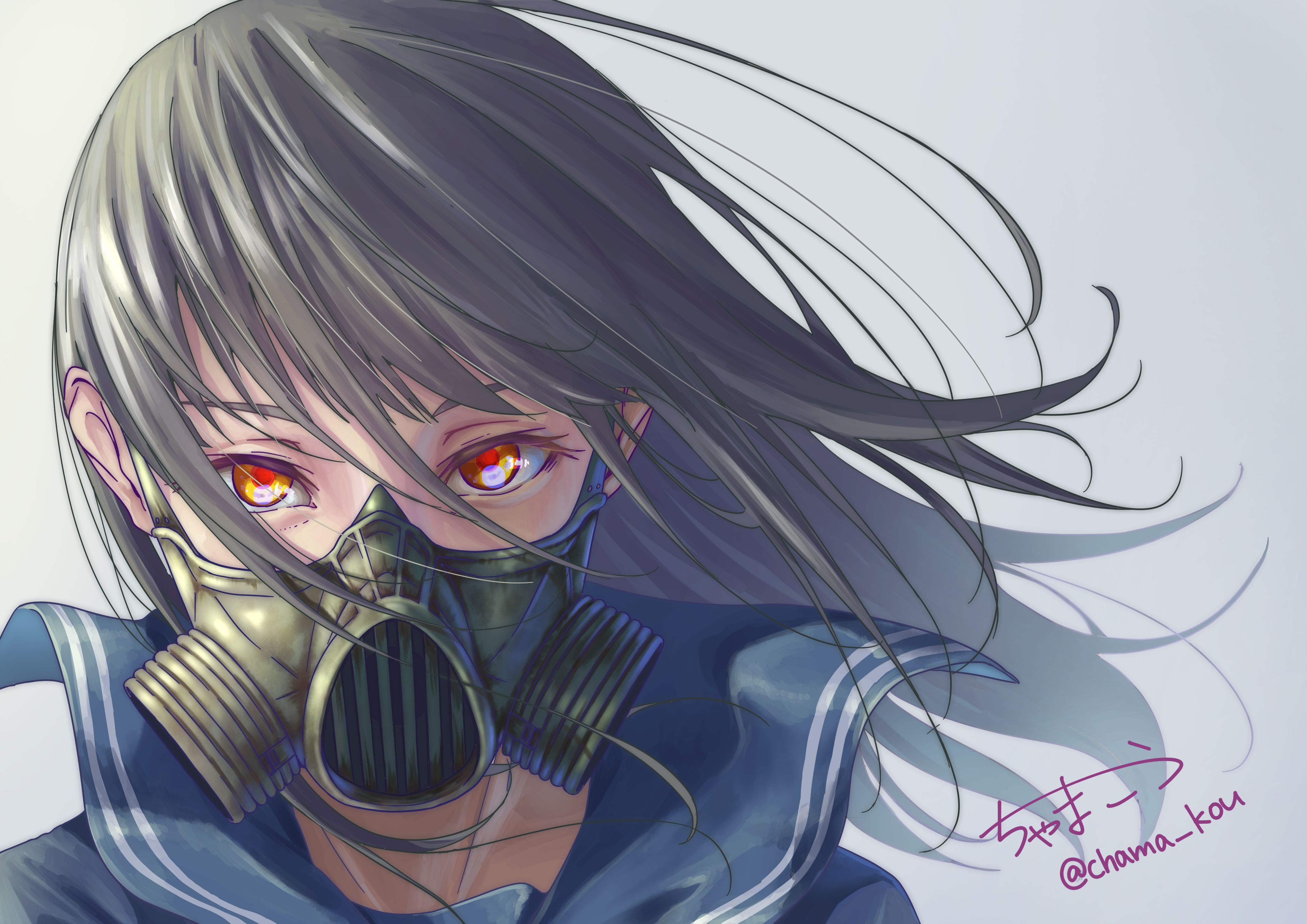 Girl Wearing Mask Cyberpunk Wallpapers